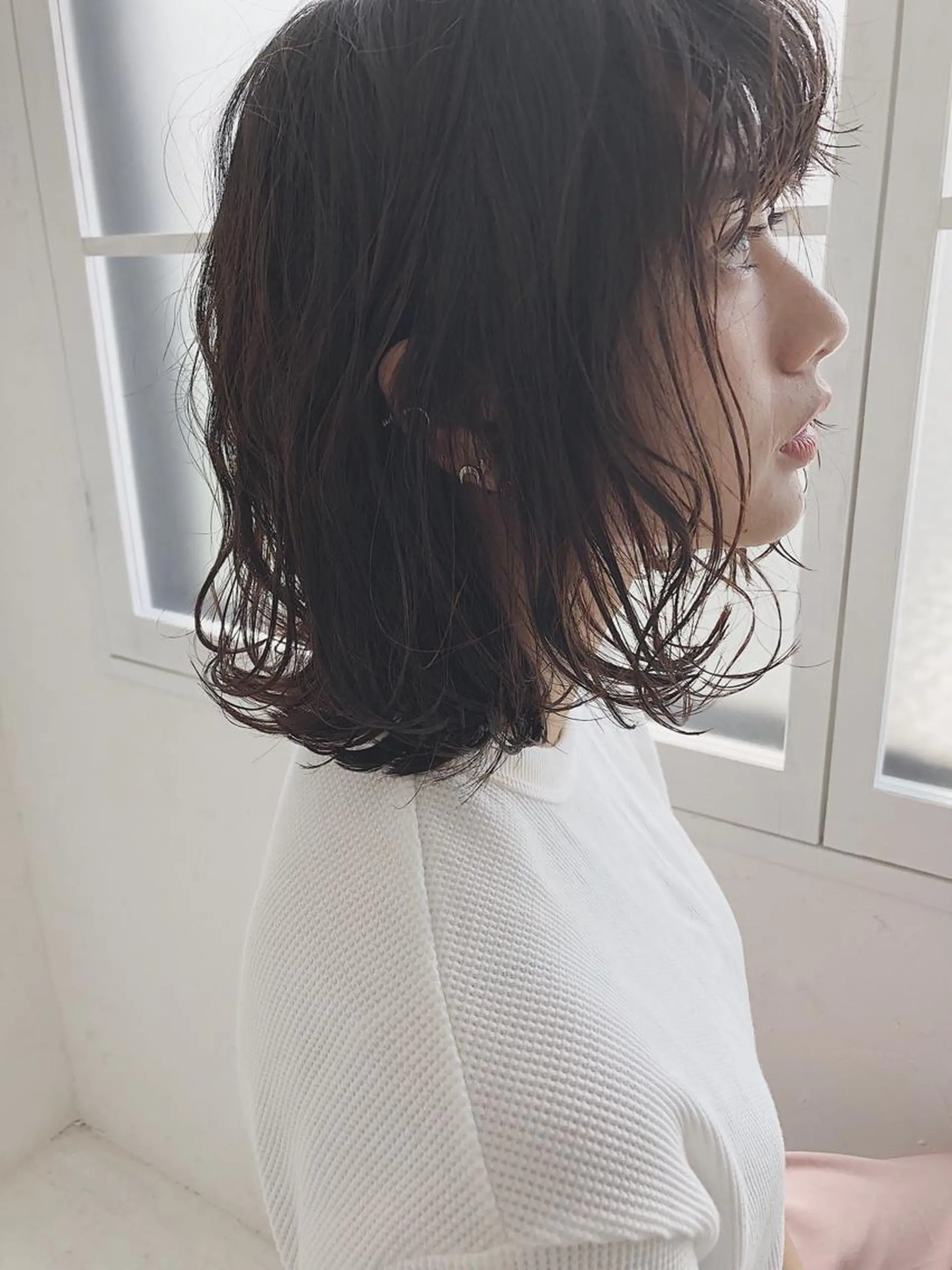 ミディアム ショート/ボブ /パーマ🌿柏原良亮のヘアスタイル