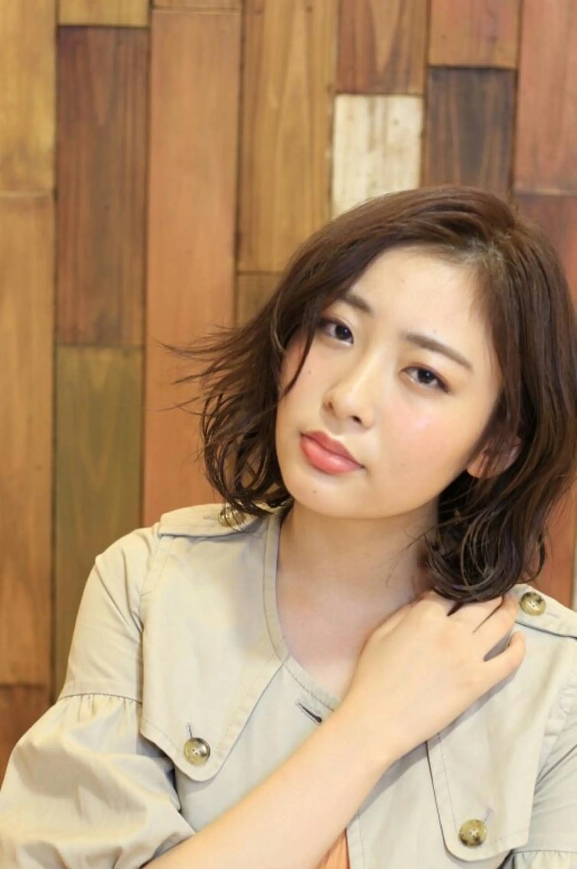 ショート ミディアム カラー パーマ ボブ スタイル 相模大野のヘアスタイル