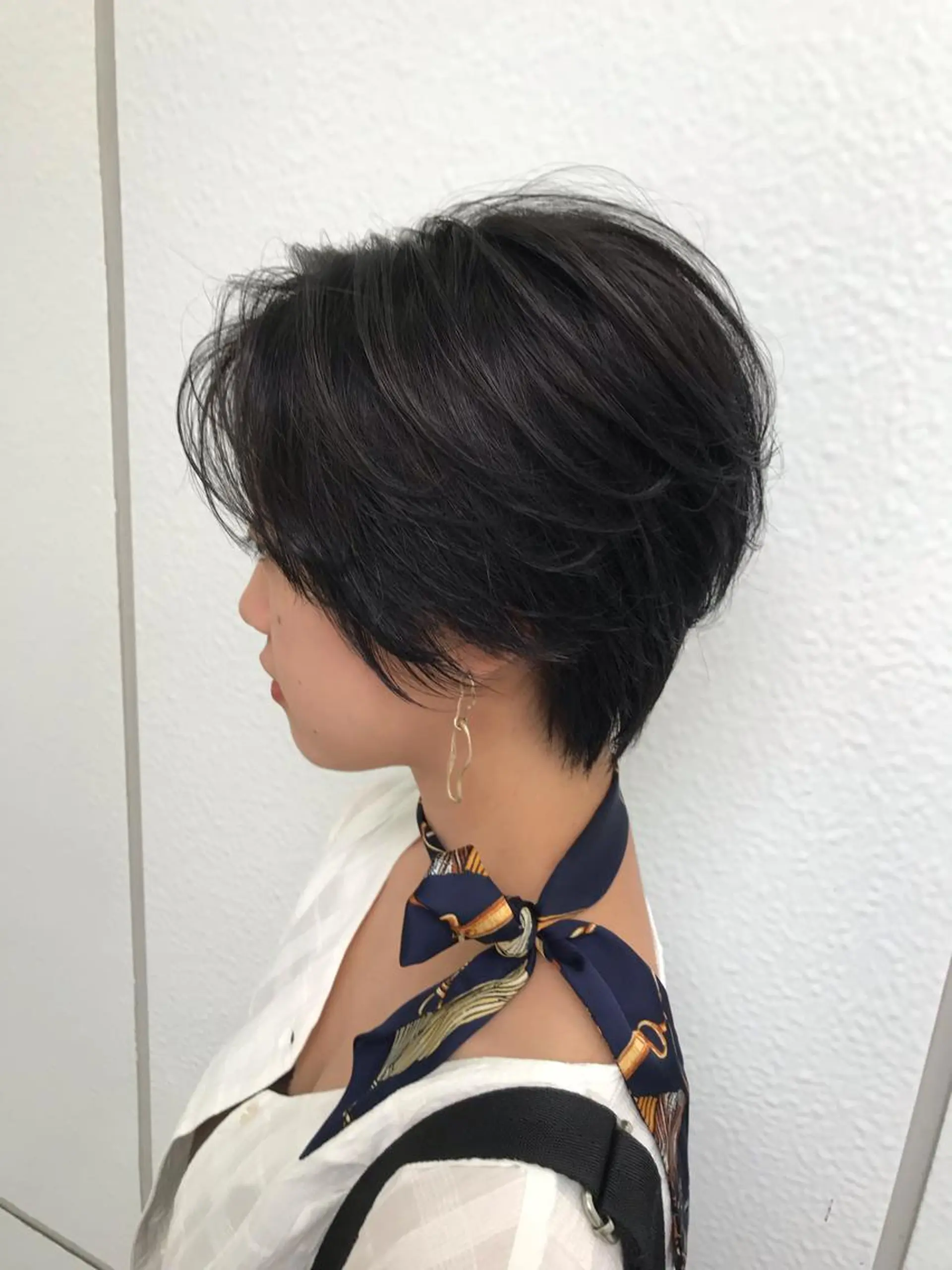 ショート カラー クロスパーマ松永裕久 似合わせカットのヘアスタイル