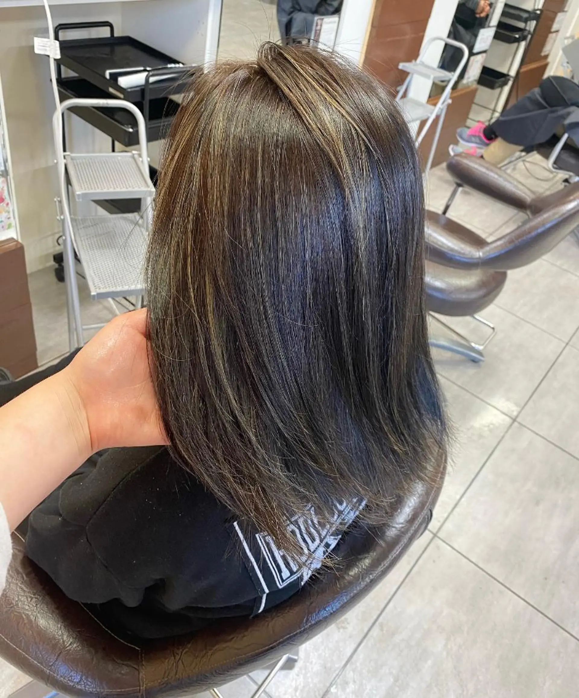 ミディアム カラー ヘアアレンジ ヘアカラー HAIRSALONLOOP所属・川上 麻梨阿のヘアスタイル