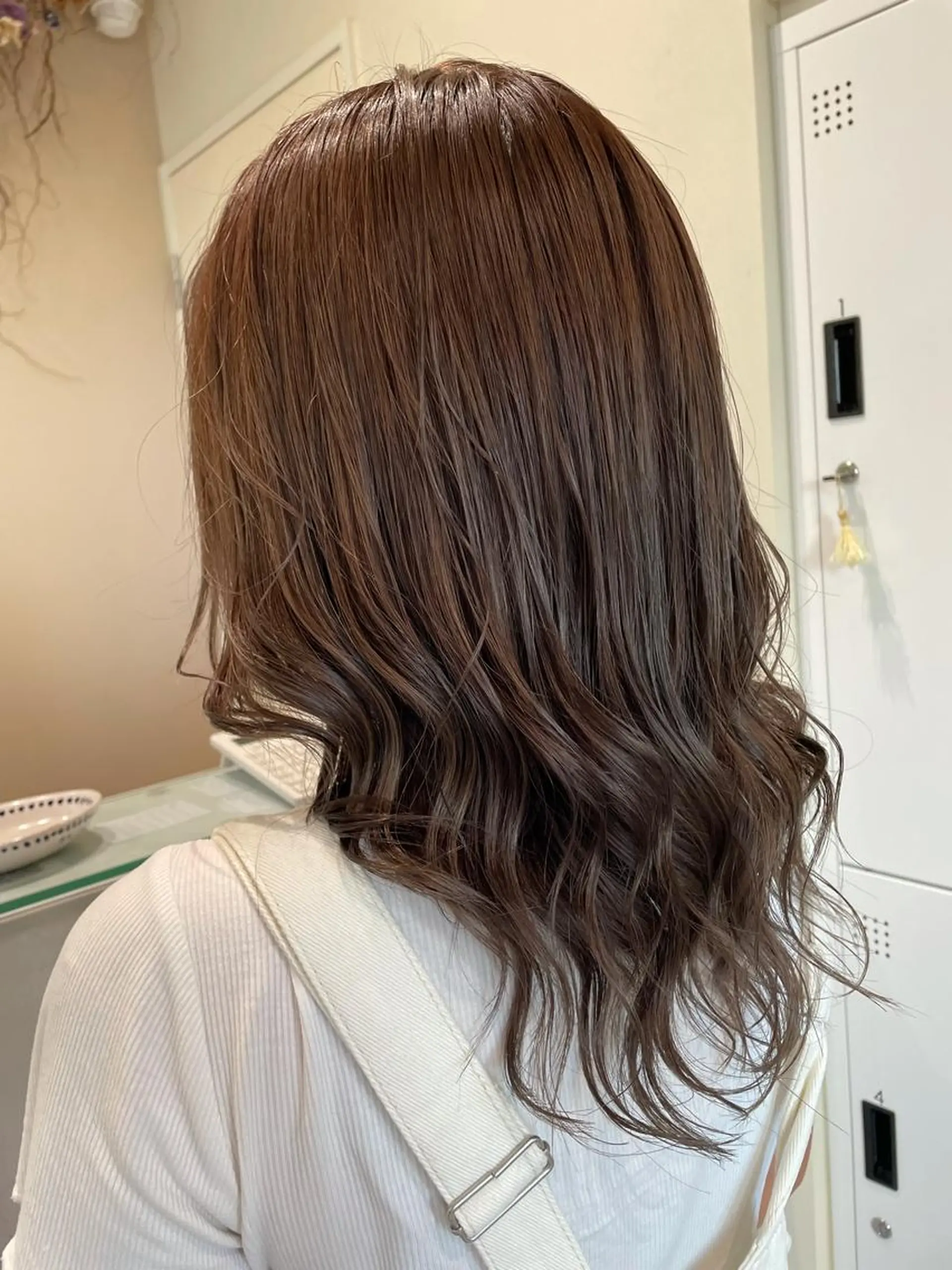 セミロング カラー アッシュ ベージュカラー ボブ/インナーカラー /眉毛/Miyuのヘアスタイル