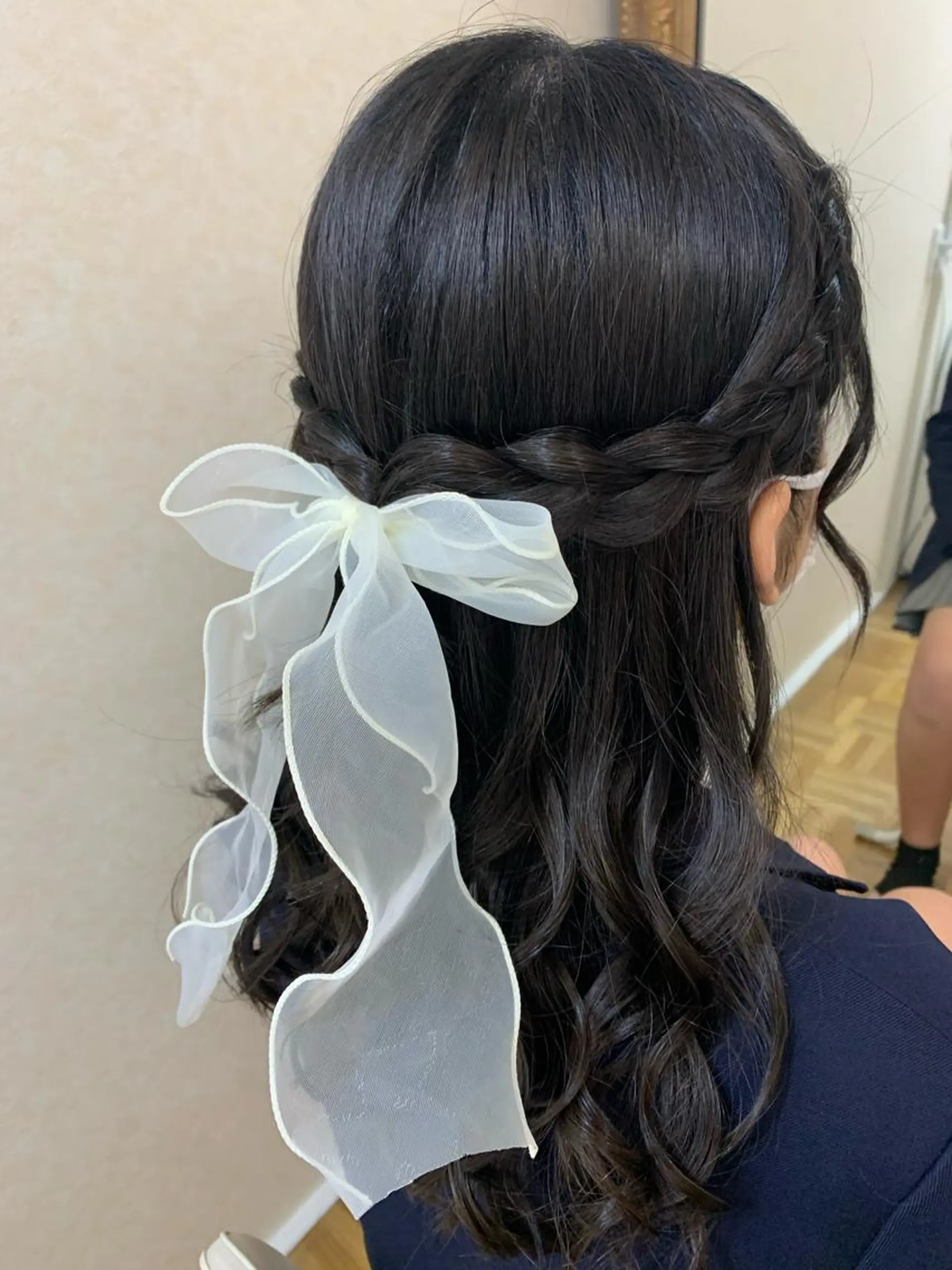 ヘアアレンジ ハーフアップ 卒業式のヘアスタイル RICO /ヘアセット・まつげのマツエク・マツパデザイン
