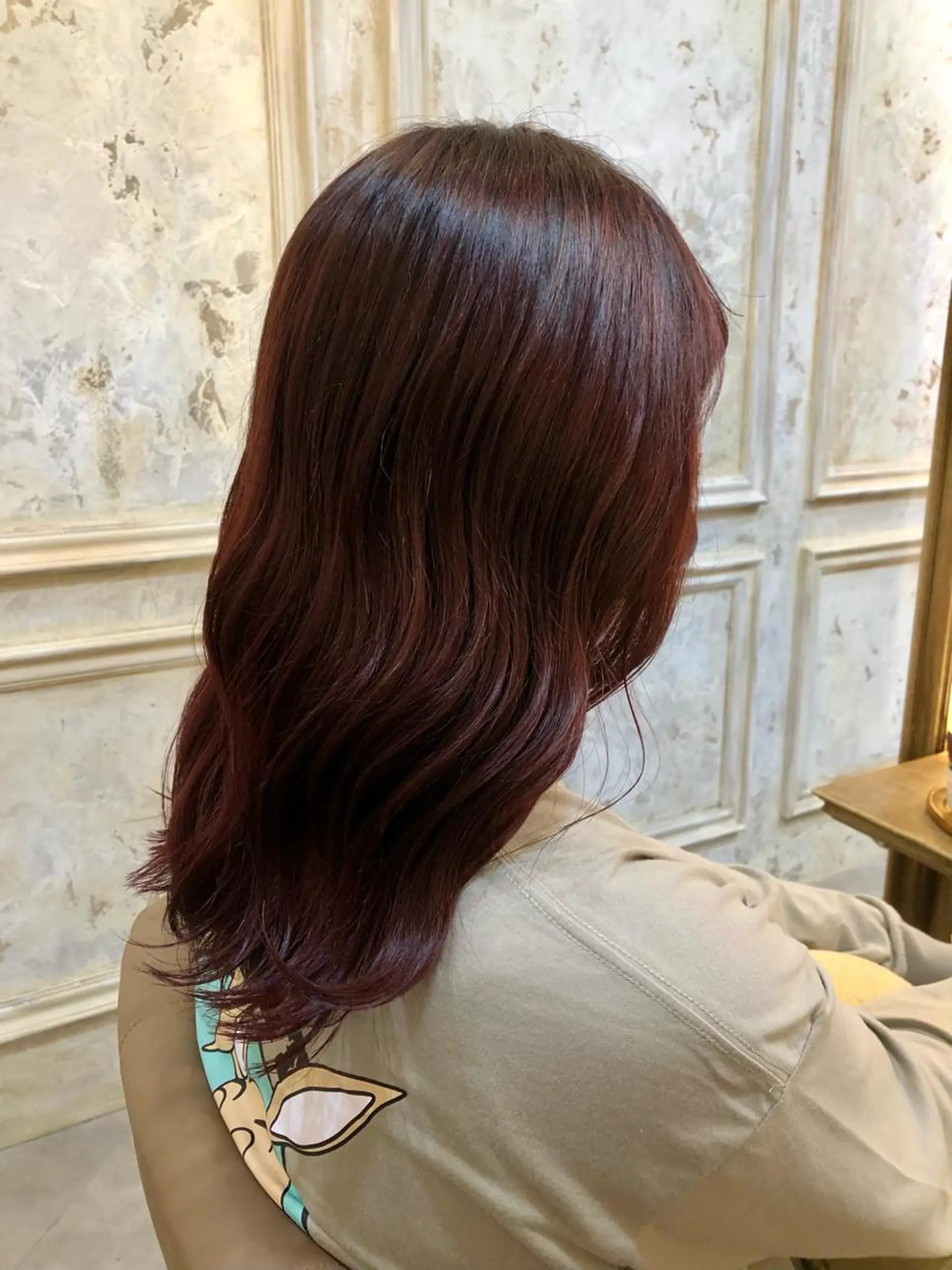 セミロング カラー セン北徒歩５分 キシタクのヘアスタイル