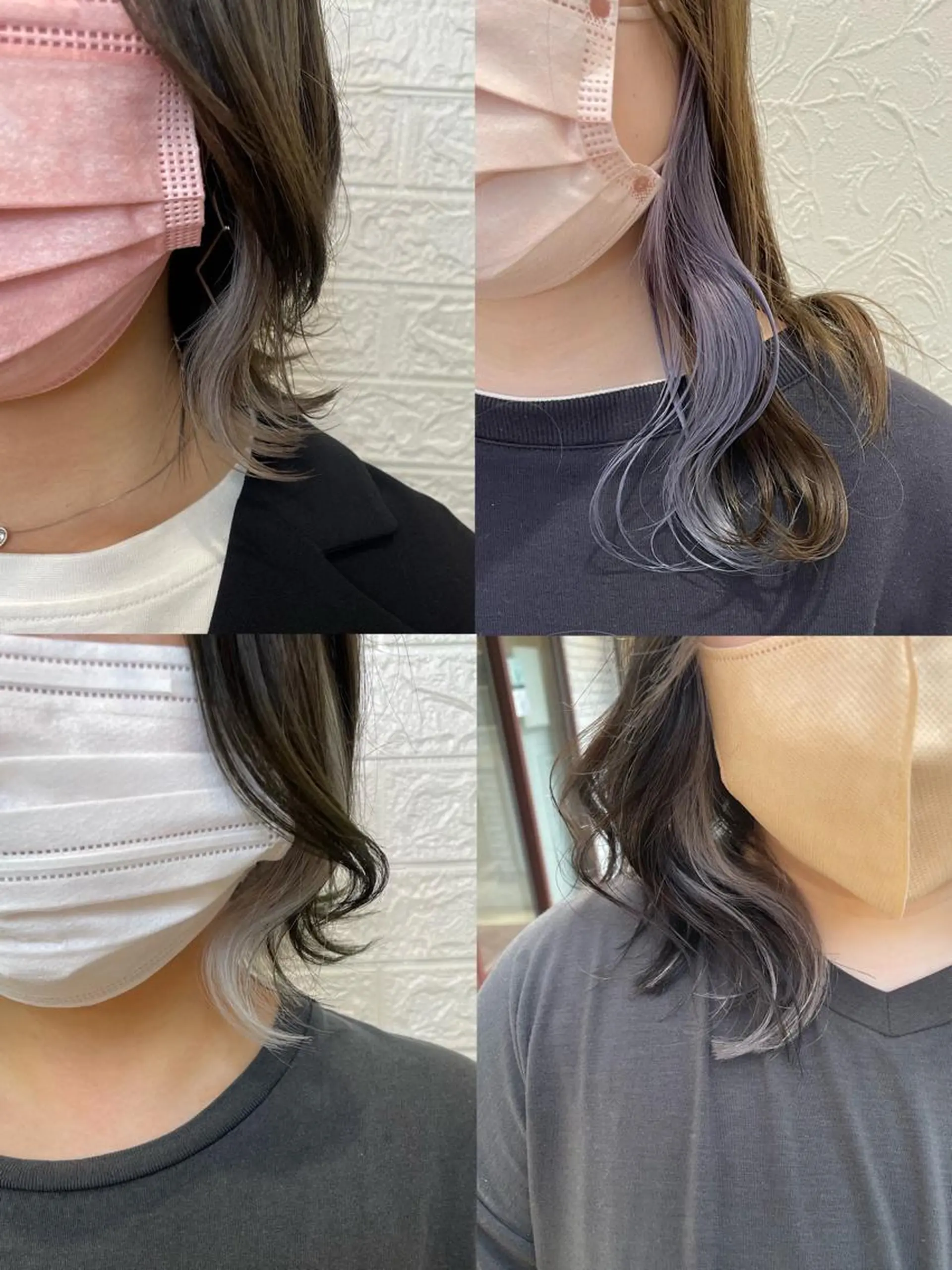 ミディアム カット ヘアカラー 美容室ｌｉｔ KENTOのヘアスタイル