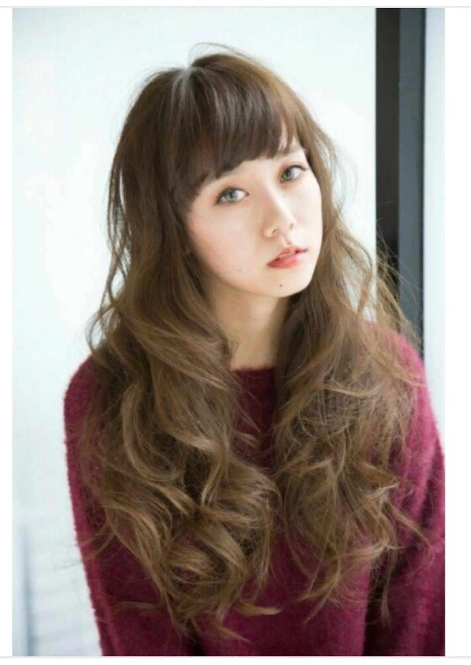 ロング カラー パーマ カット ヘアカラー 奈良崎 和弘のヘアスタイル