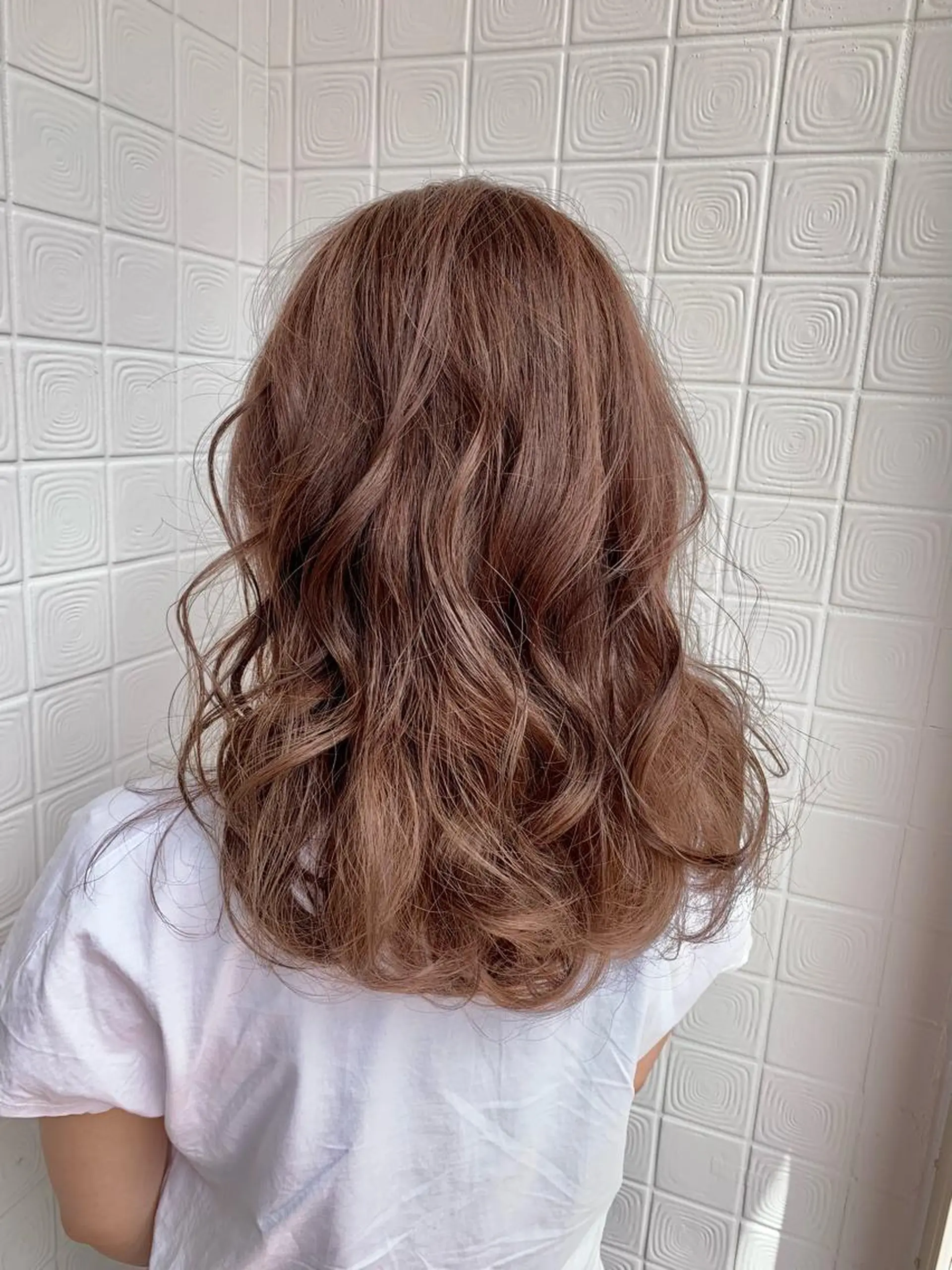 ロング カラー ブラウンカラー ラベンダーカラー THEDAY所属・ショート特化✂︎門脇 ~広がらない髪へ~のヘアスタイル