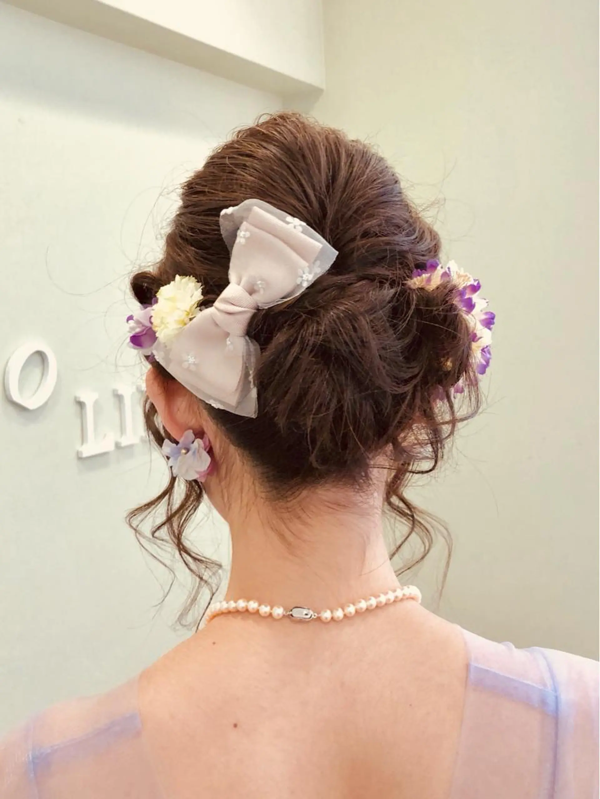 セミロング ヘアアレンジ ヘアセット 小顔美肌&ヘアメイク 丸山紗來のその他イメージ