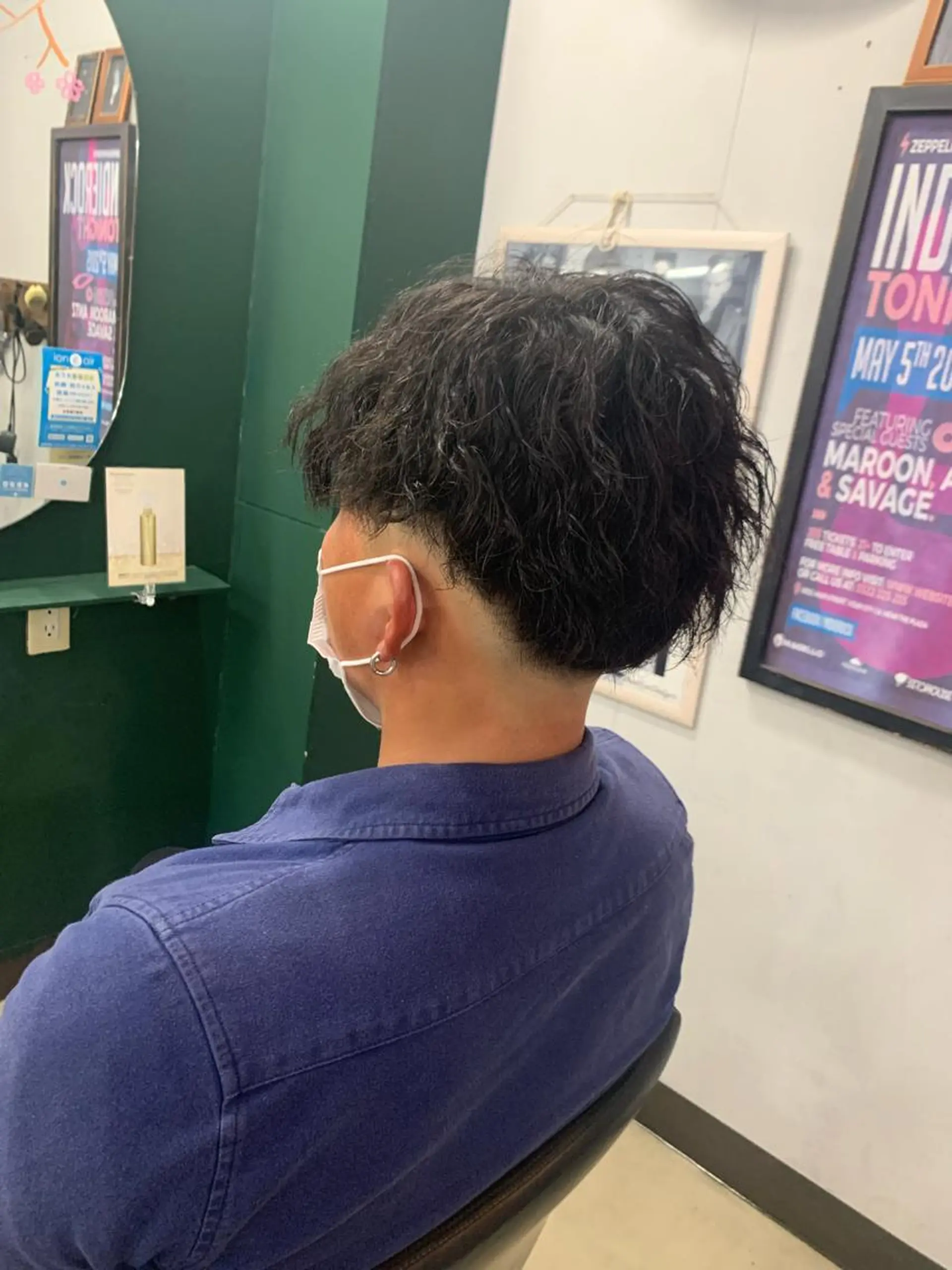 ショート パーマ メンズ 月館 怜奈のヘアスタイル