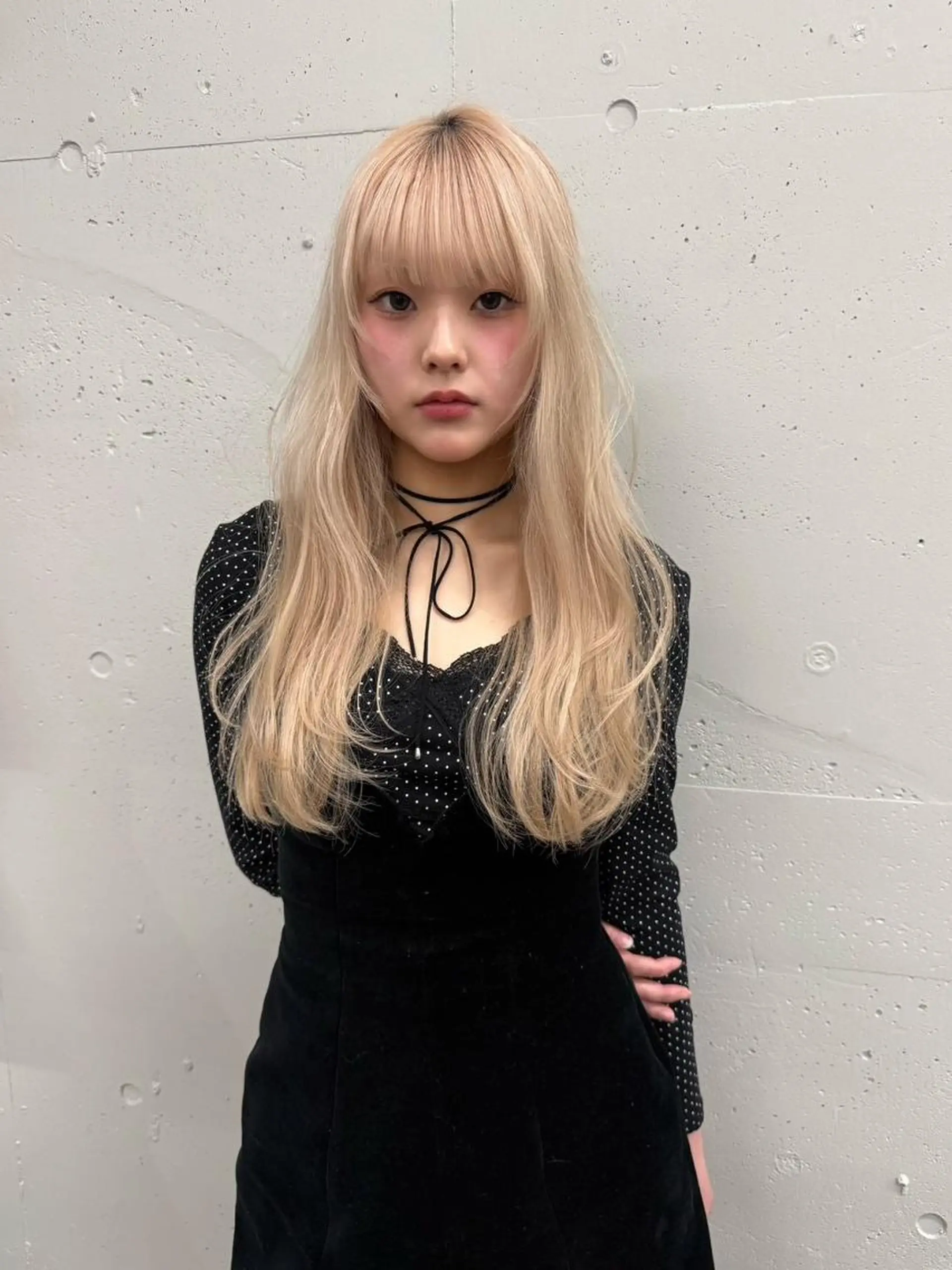 カラー ロング ブリーチ ブロンド ケアブリーチ ハイトーンカラー ヘアカラー トリートメント 透明感🪽艶カラー☆ トレンドヘア✨のヘアスタイル