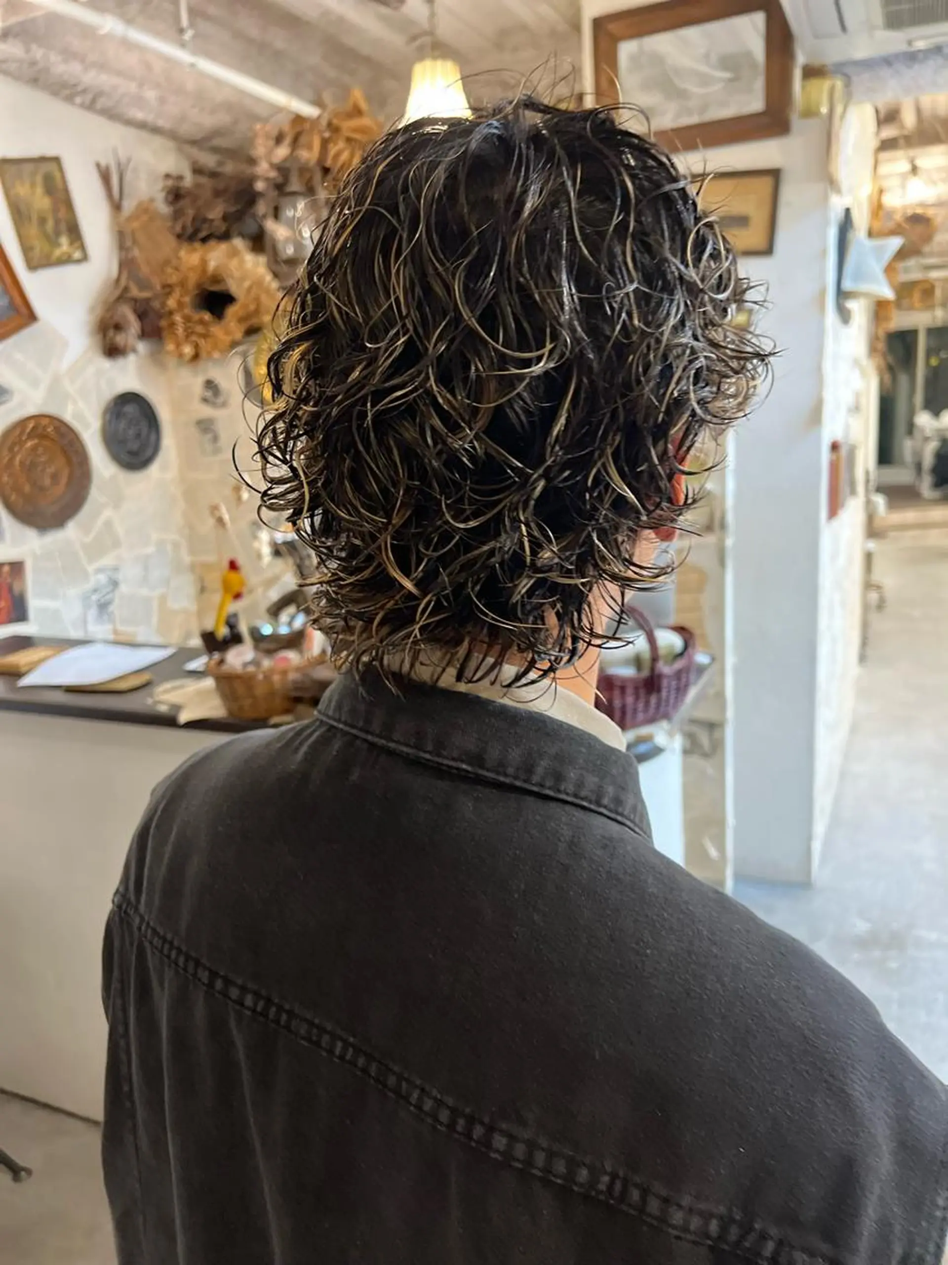 ショート カラー パーマ joh/メンズ/ ブリーチ/矢場町のヘアスタイル