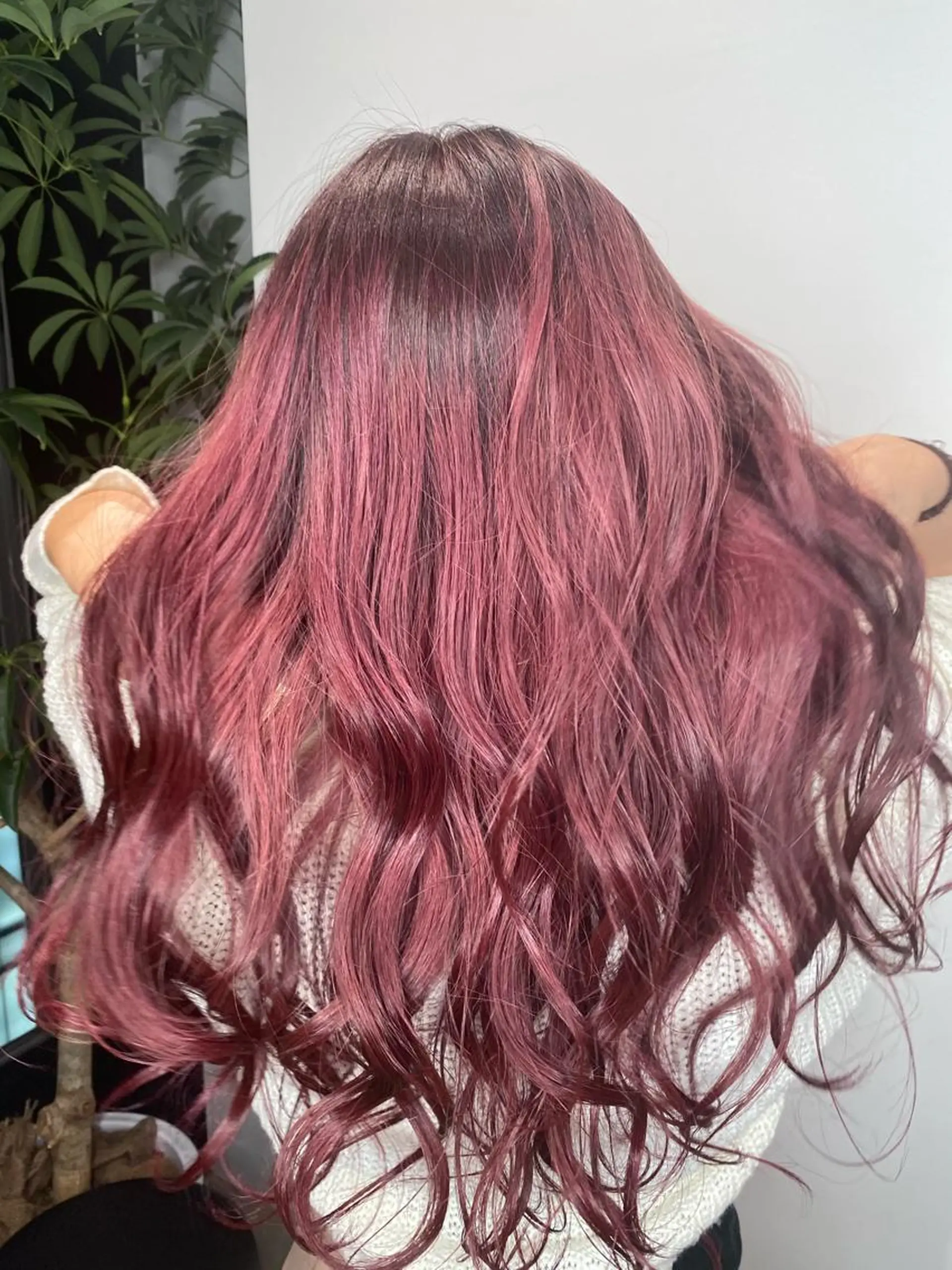 セミロング カラー デザインカラーウルフ 宙也のヘアスタイル