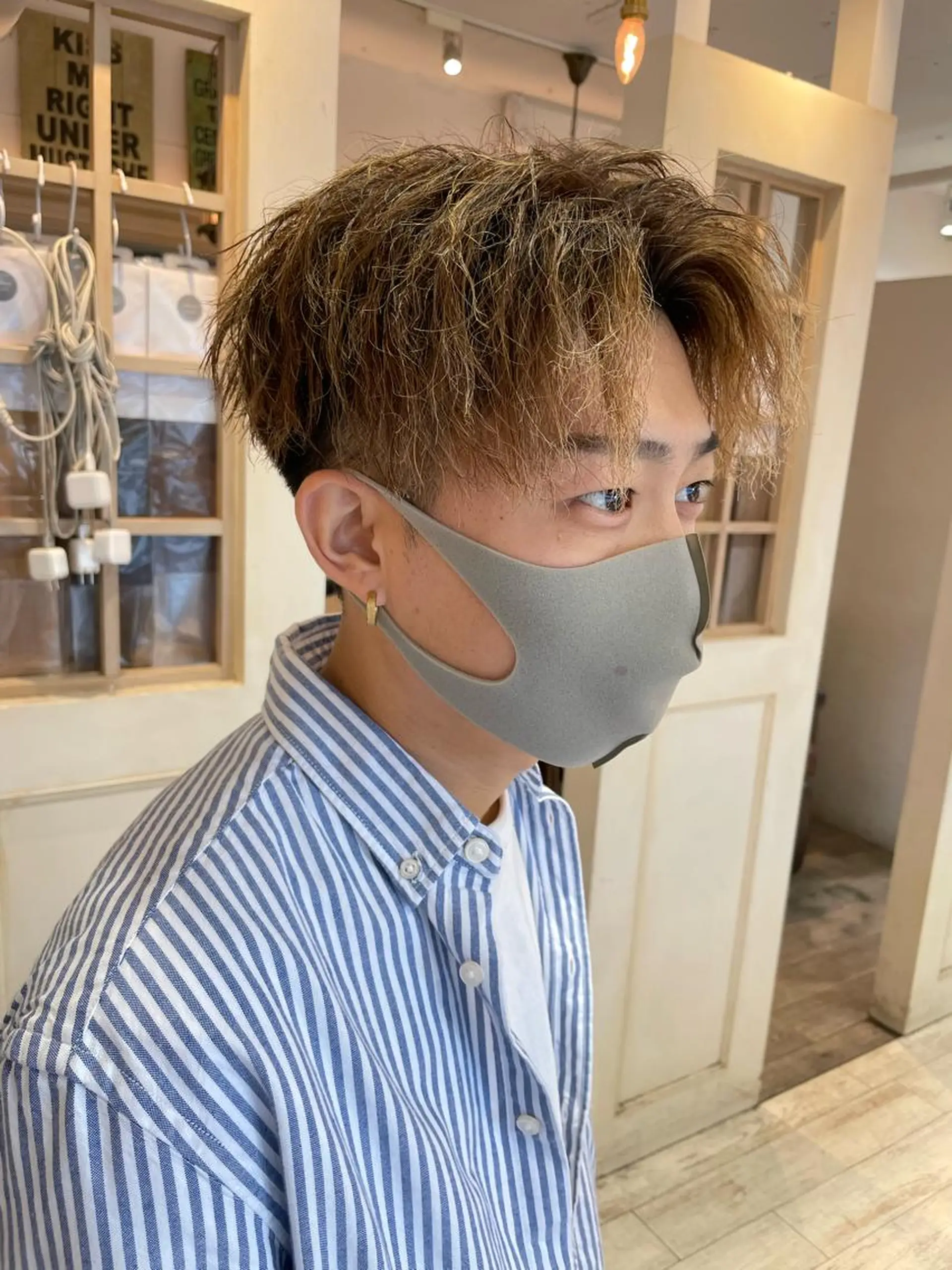 ショート カラー パーマ メンズ 💈men's💈 satoru中目黒のヘアスタイル