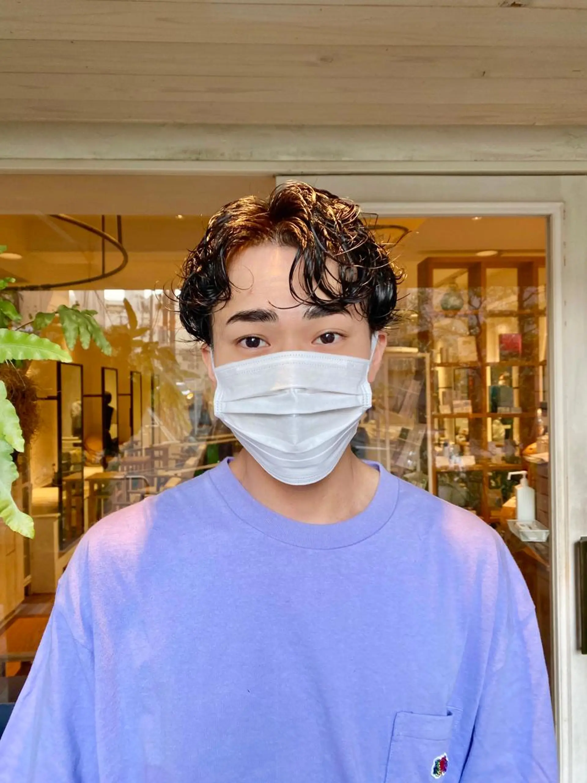 ショート パーマ メンズ カット パーマ トリートメント BELLA阿部野 TOMOMIのヘアスタイル