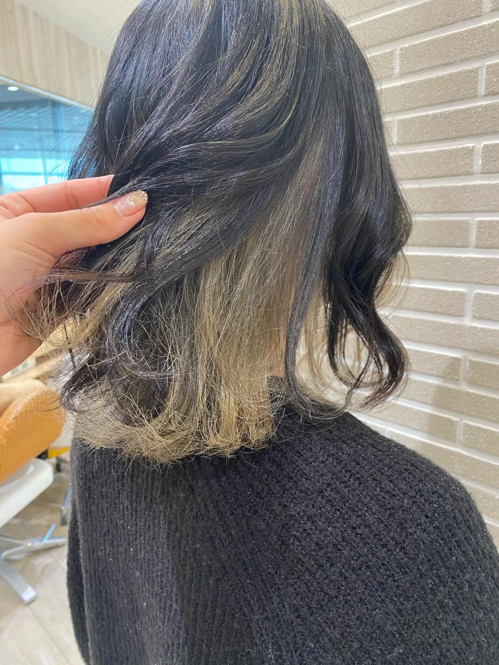 ミディアム カラー ヘアカラー 植田 菜月のヘアスタイル