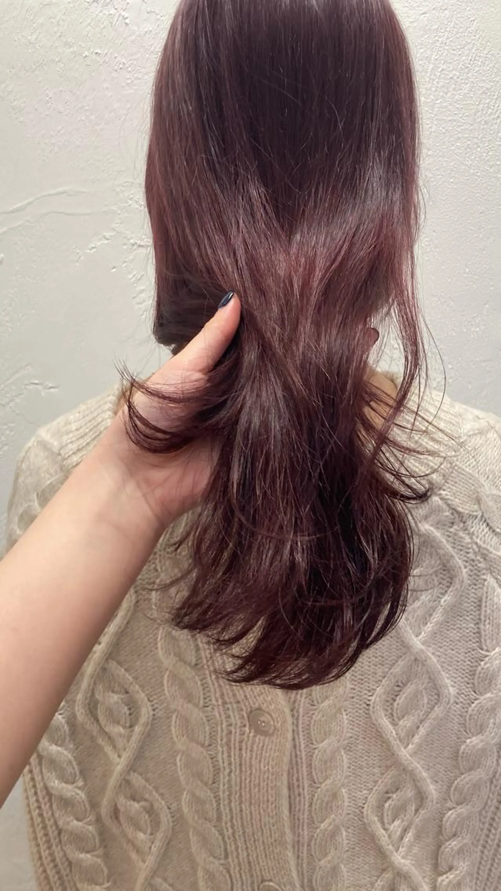 セミロング ピンクラベンダー じゅわっと暖色カラー 🍊Moemiのヘアスタイル