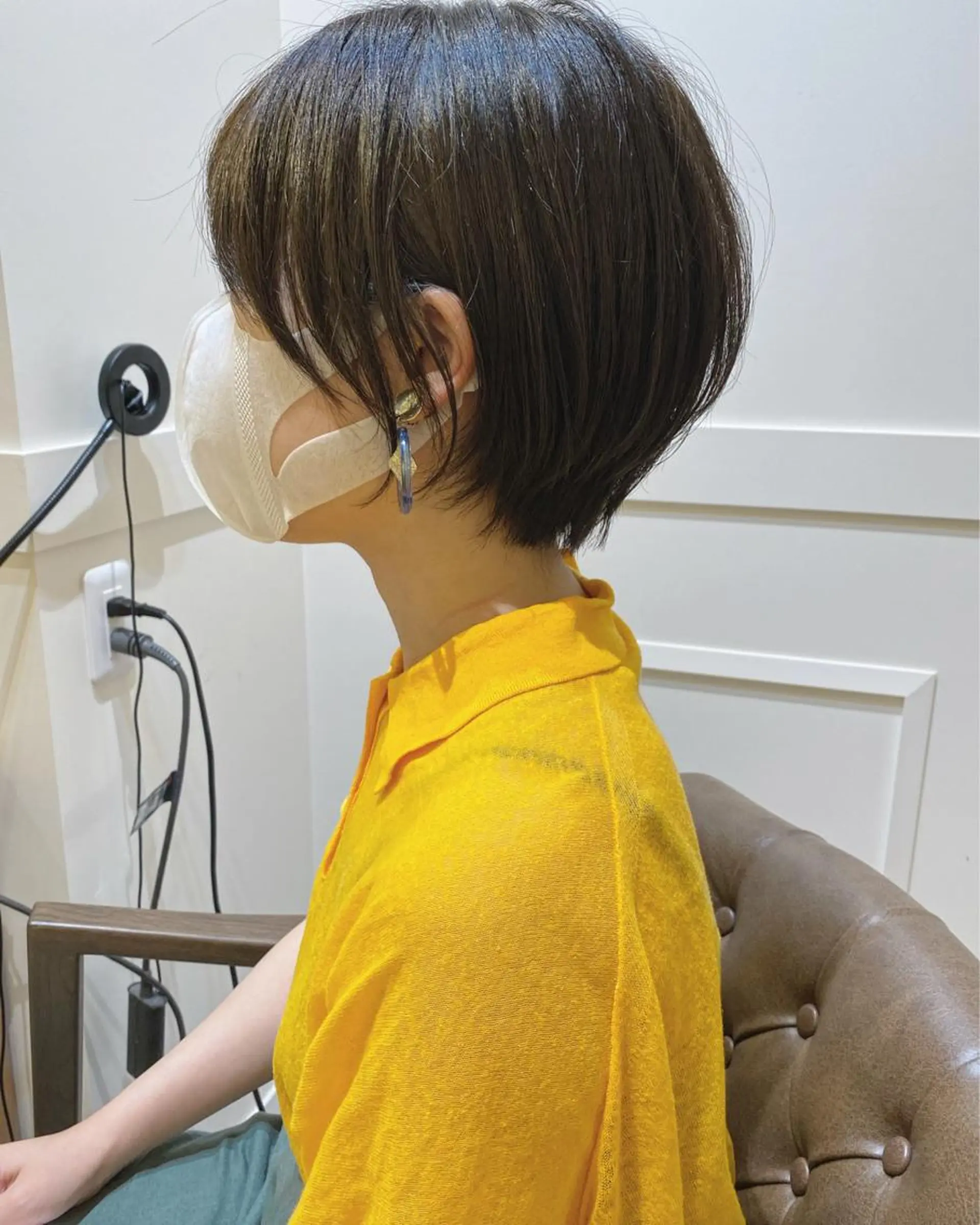 ショート カラー ボブ　ショート 特化 迫田紘史のヘアスタイル