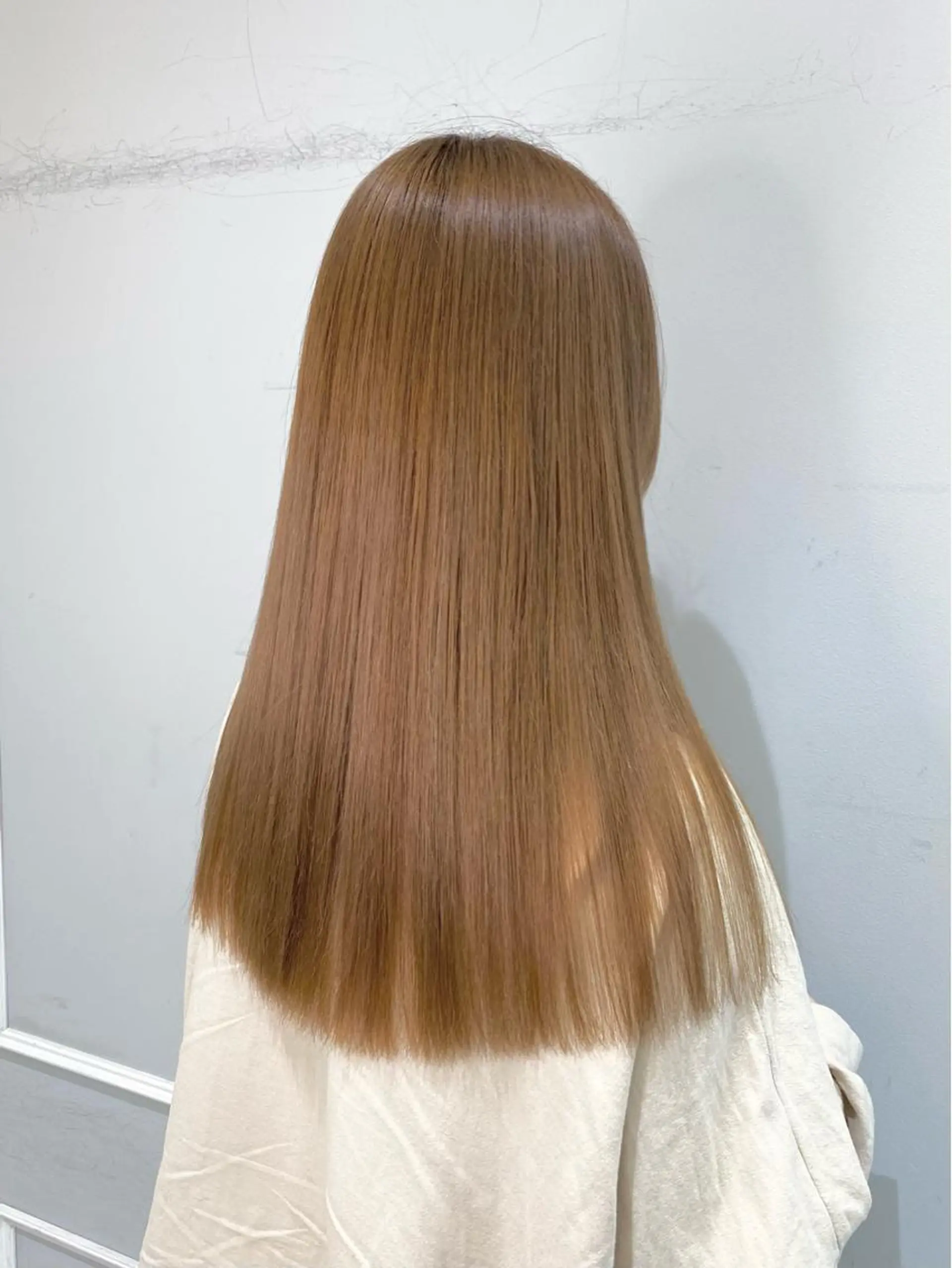 ロング 縮毛矯正 似合わせ艶髪カラー ❤️ハダユミのヘアスタイル