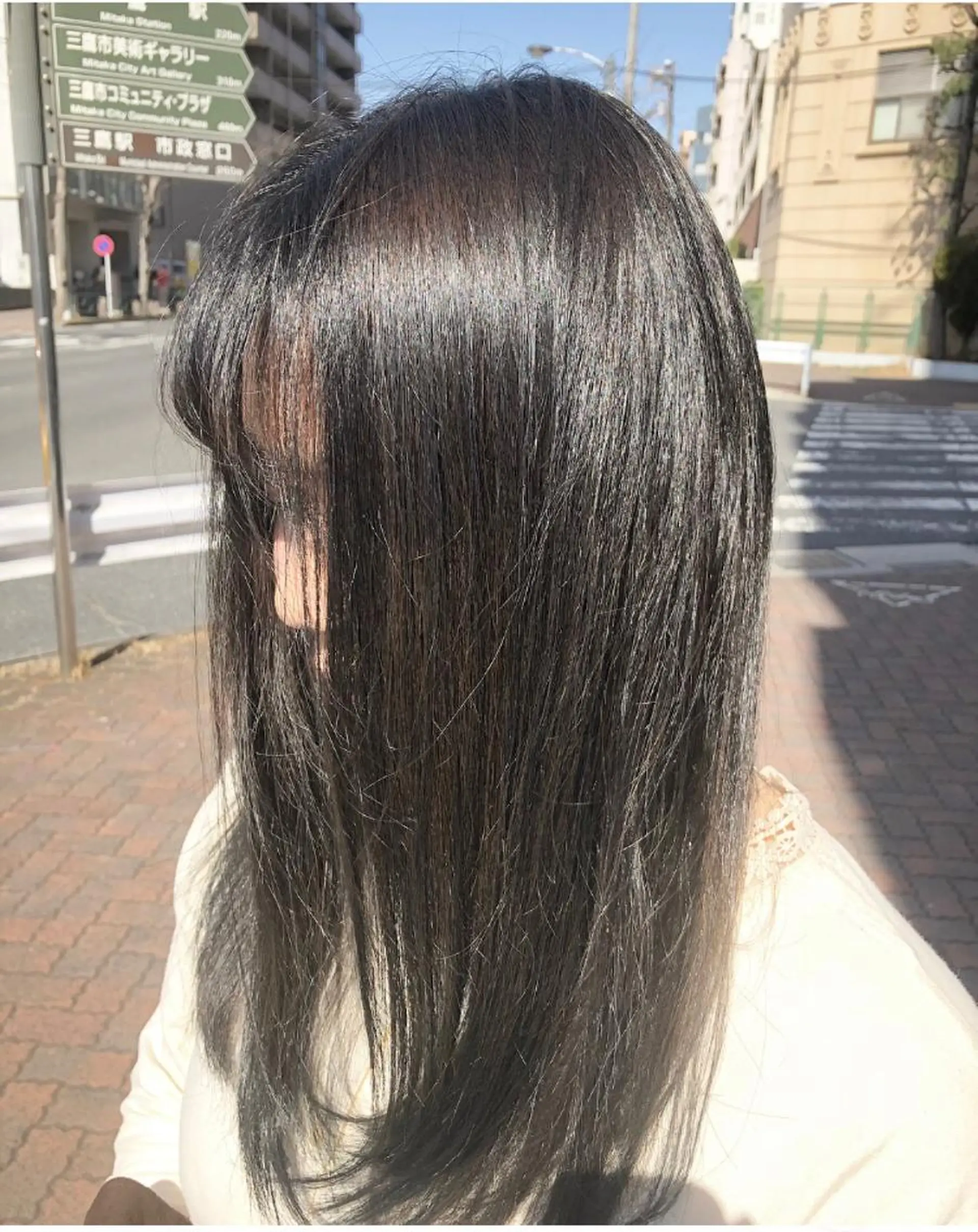 ロング カラー アッシュ 透明感カラー イルミナカラー 完全美髪特化 髪質改善/島　悠輔のヘアスタイル