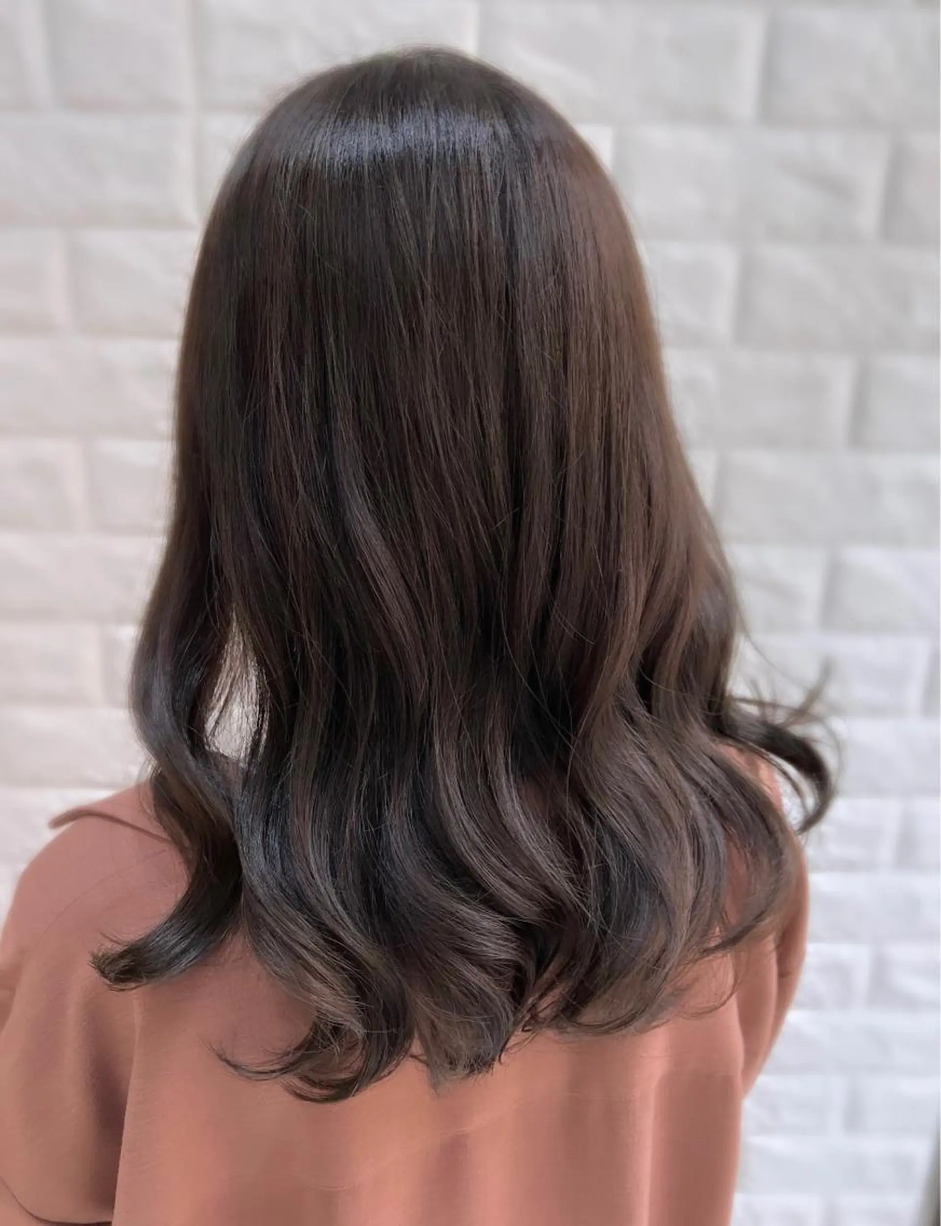 セミロング カラー ベージュカラー ブラウンカラー ショコラグレージュ チョコレートブラウン ココアベージュ カット ヘアカラー トリートメント 韓国ヘア ♡tomimaのヘアスタイル