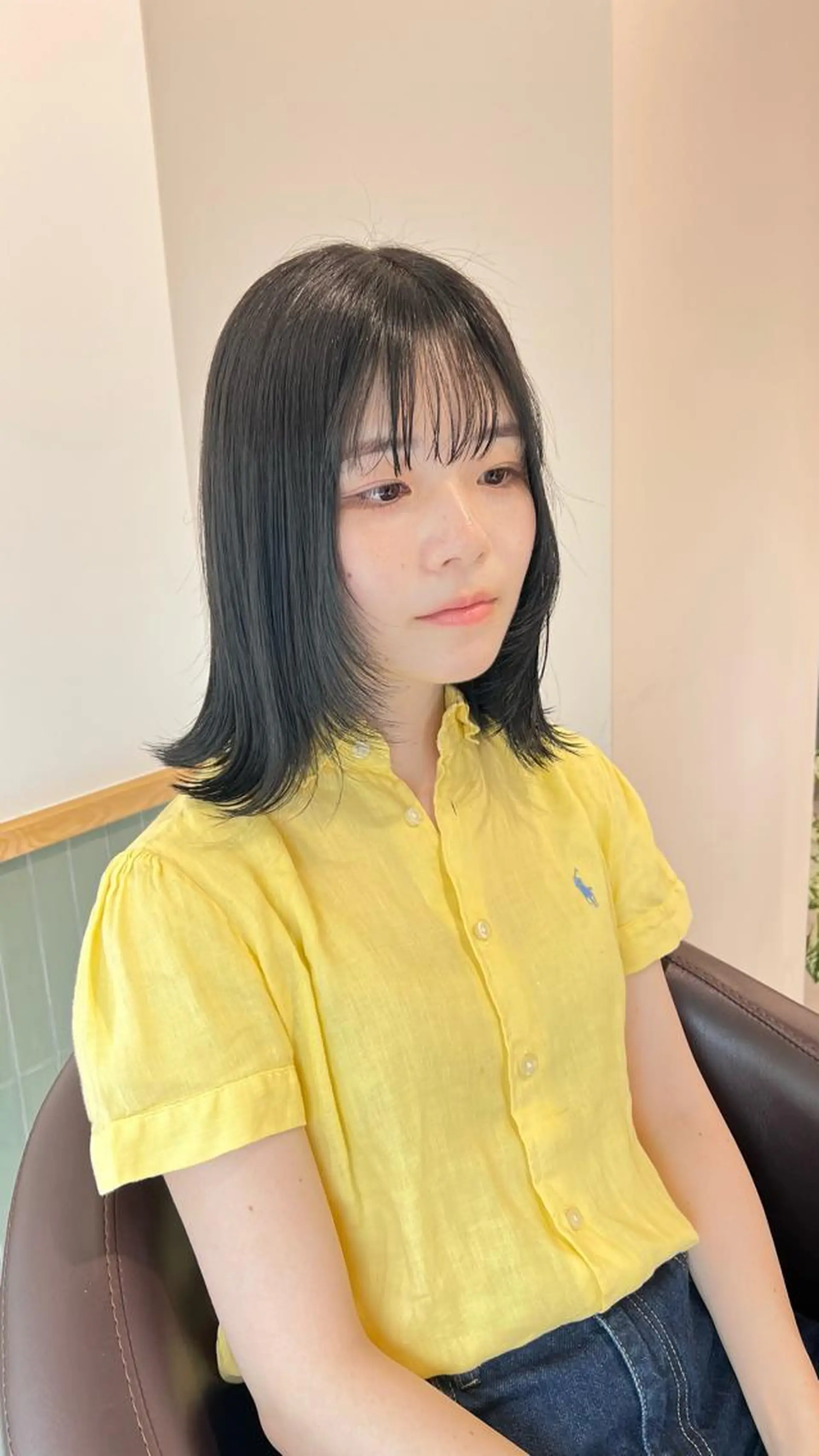 セミロング カラー カット ヘアカラー トリートメント 赤みゼロ/透明感 カラー🌿KANTAのヘアスタイル