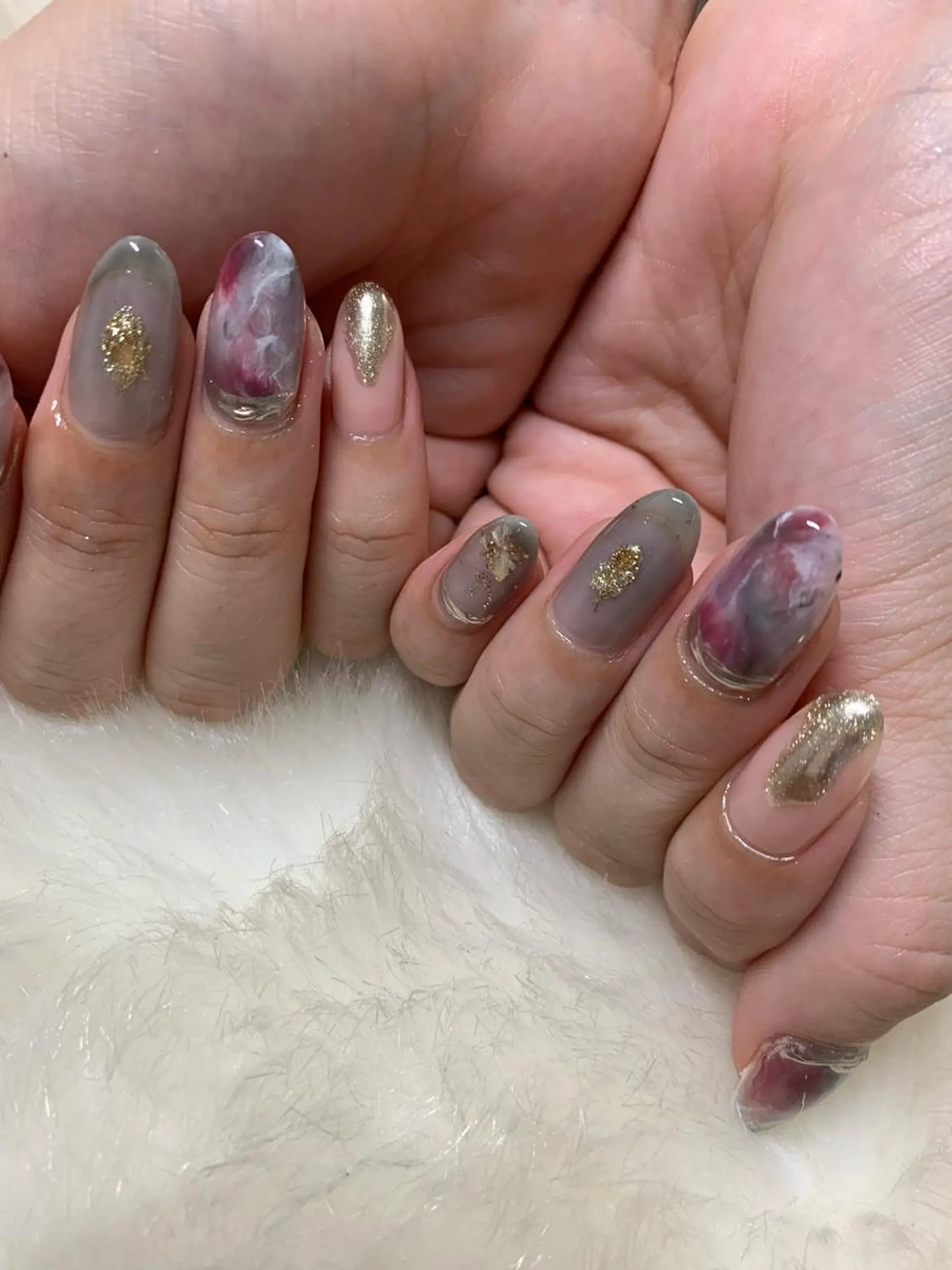 セミロング ハンドネイル ハンドケア Kono Nanamiのネイルデザイン