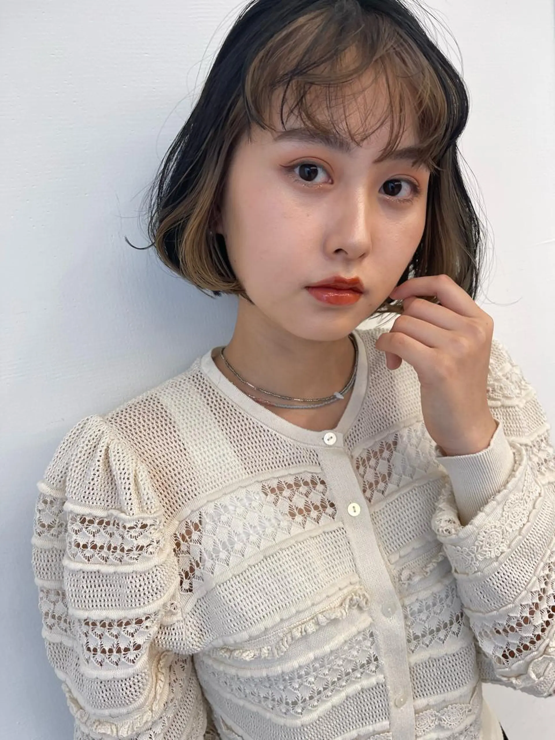 ショート カラー 💓パーマ，💗 レイヤーカットのヘアスタイル