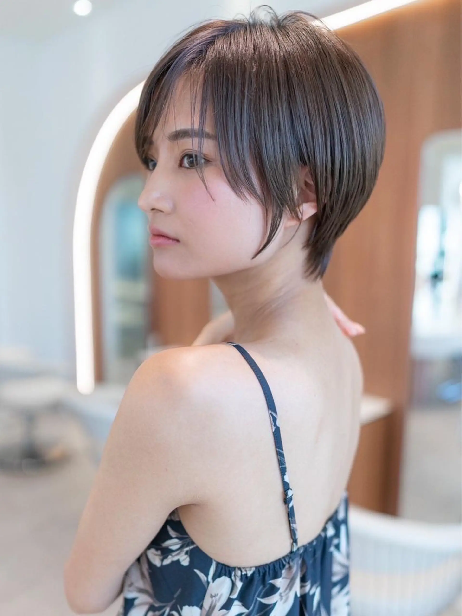 ショート カラー カット ヘアカラー トリートメント ヘアセット 韓国レイヤー🇰🇷 韓国研修◎渋谷カイトのヘアスタイル