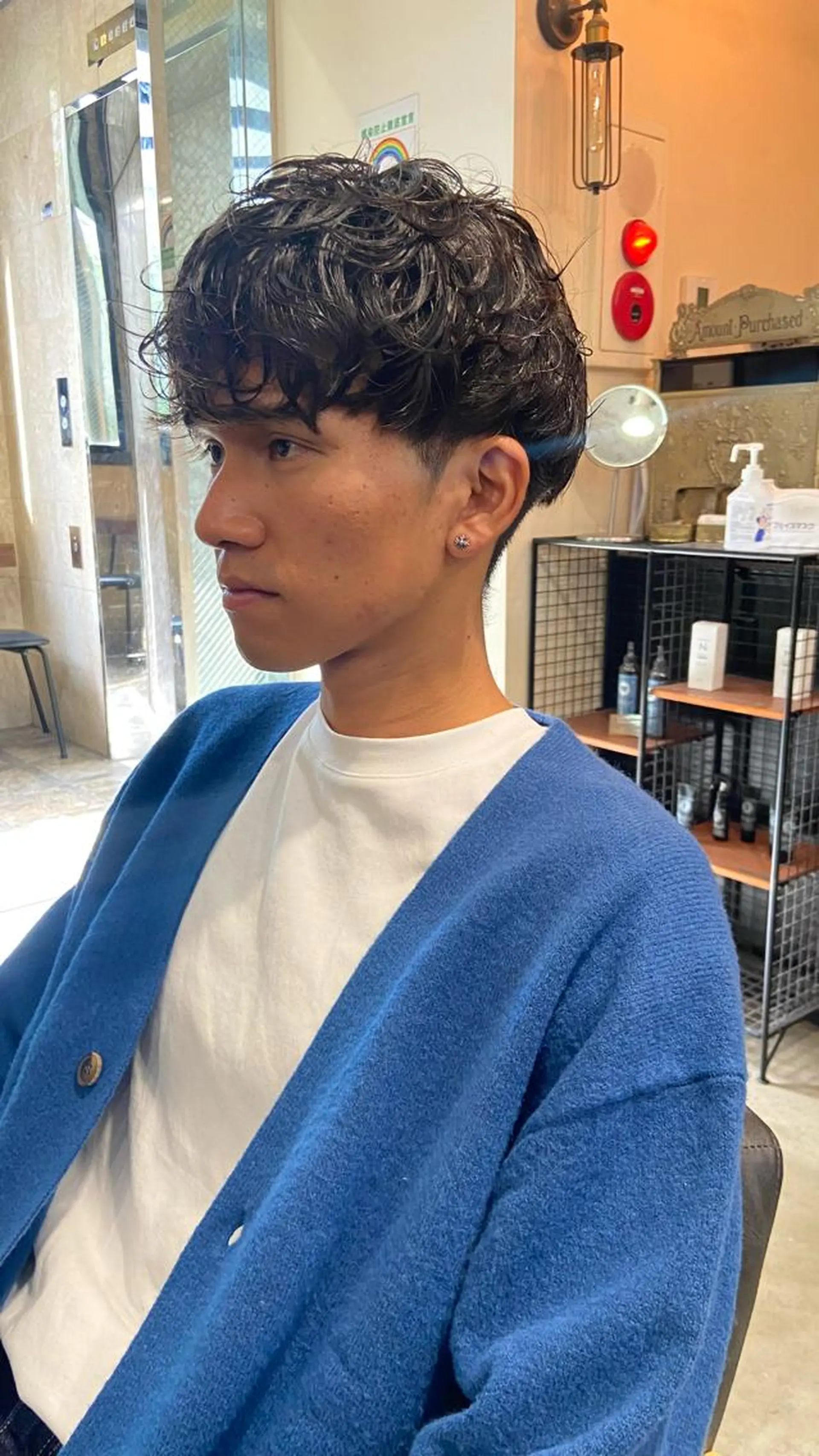 パーマ メンズ 地毛風艶カラー🌿 喜多夏海のヘアスタイル