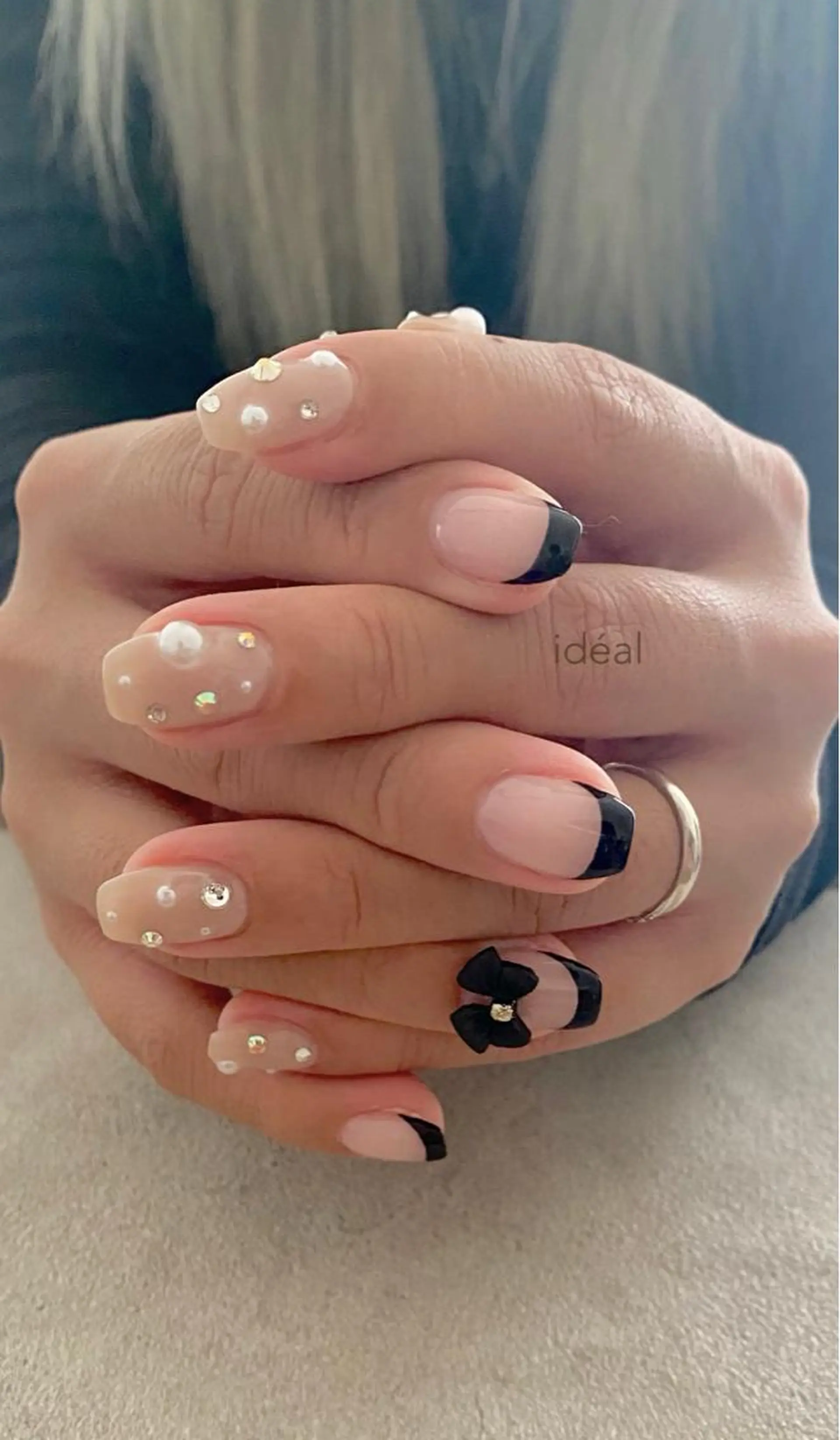 ネイル 韓国ネイル ストーンネイル ide. Mikiのネイルデザイン