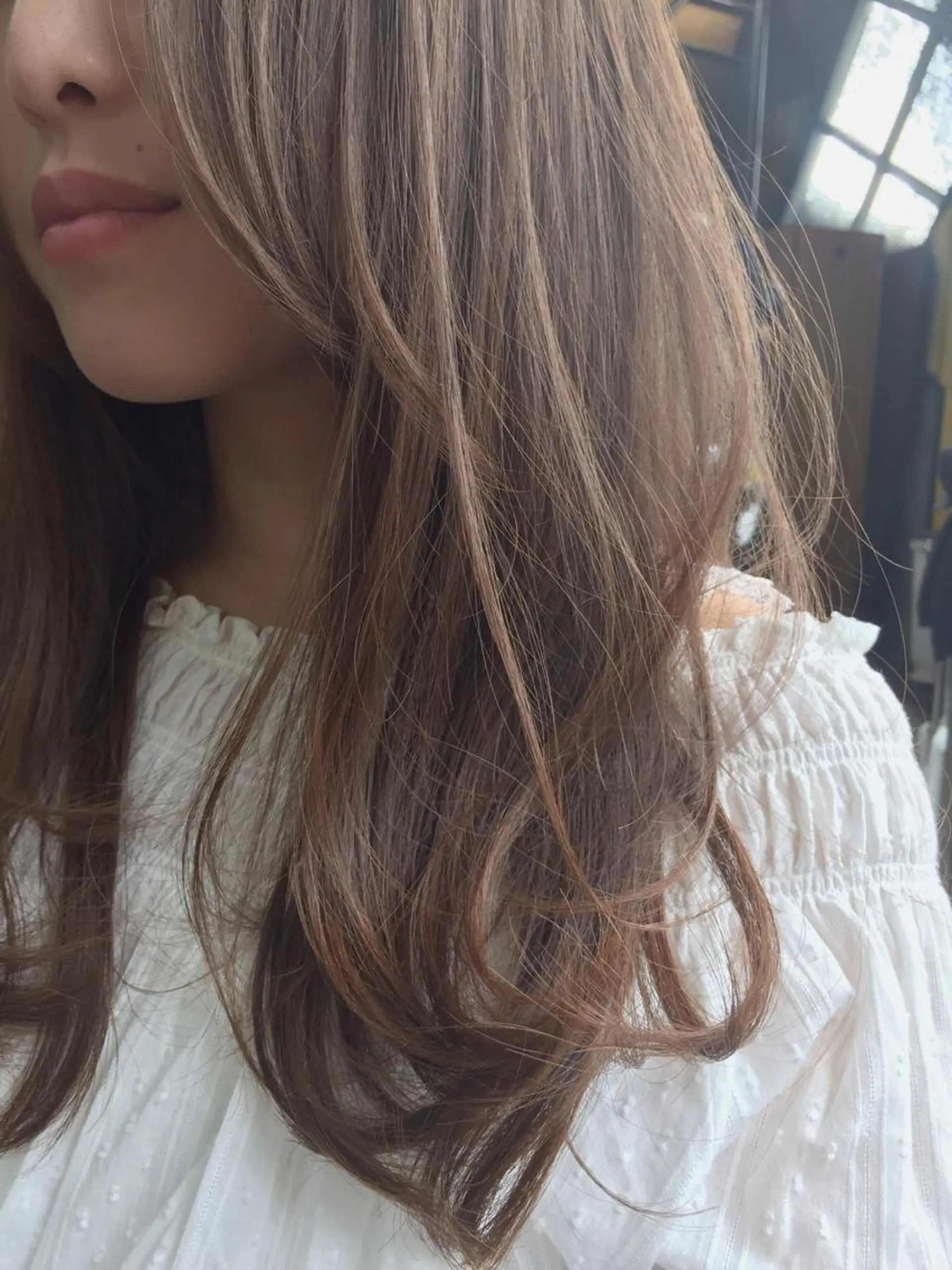 カラー ベージュカラー ピンクカラー ピンクベージュ 中村 海のヘアスタイル