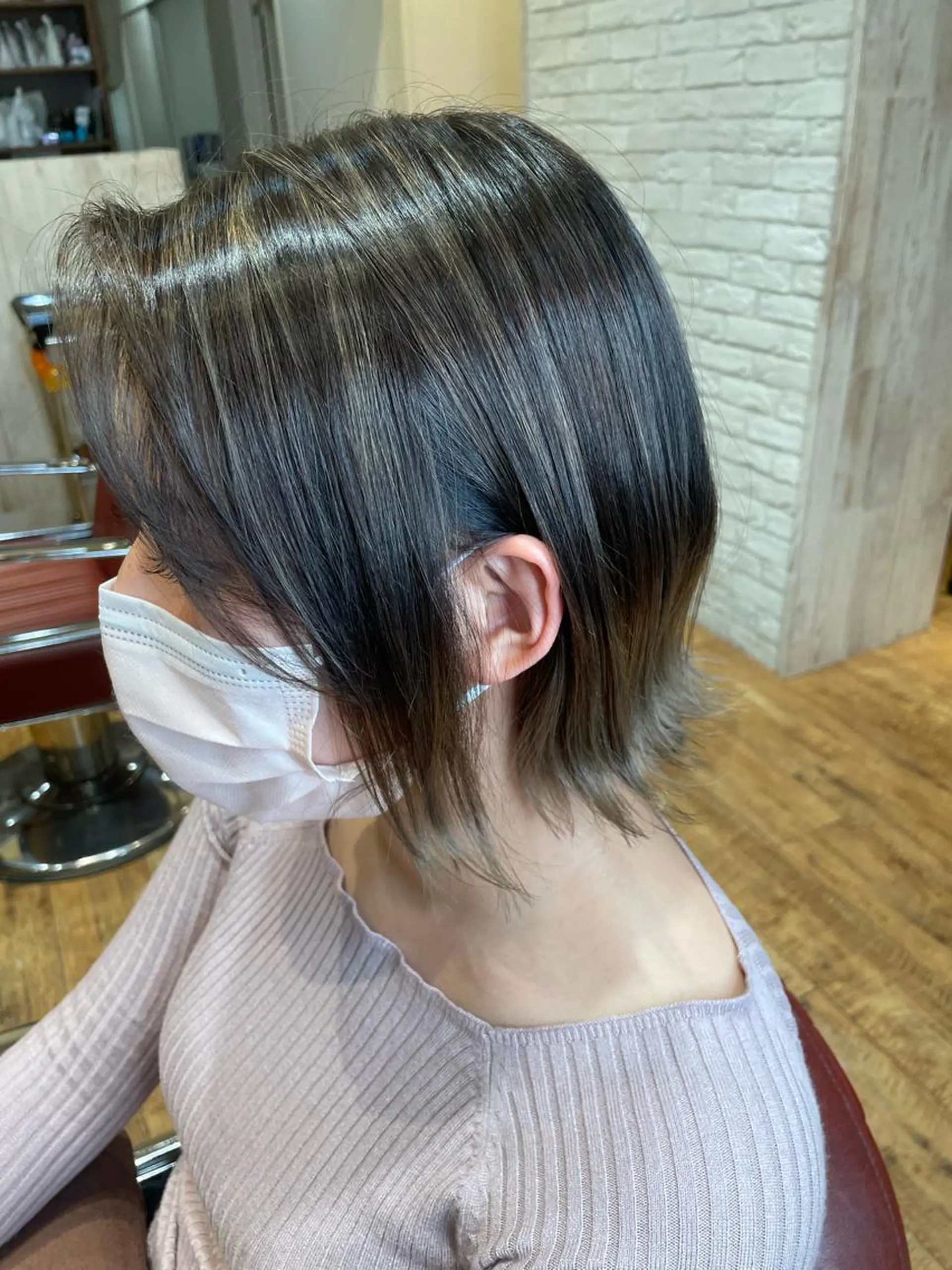 カラー ベージュカラー グラデーションカラー ハイライトカラー MINDS LINO Reinaのヘアスタイル