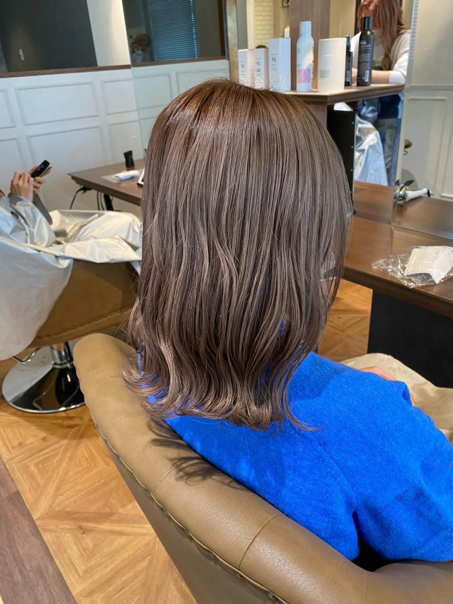 ミディアム 中川 花織のヘアスタイル