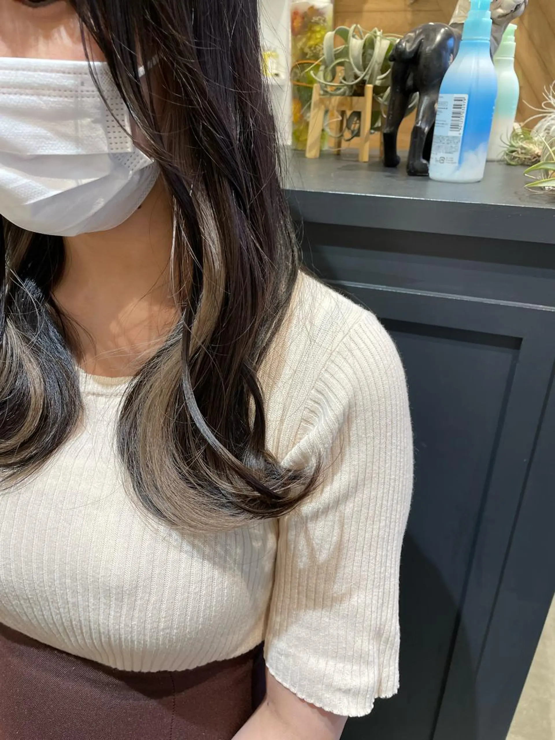 ロング カラー 葵/レイヤーカット/ 韓国風/透明感カラーのヘアスタイル