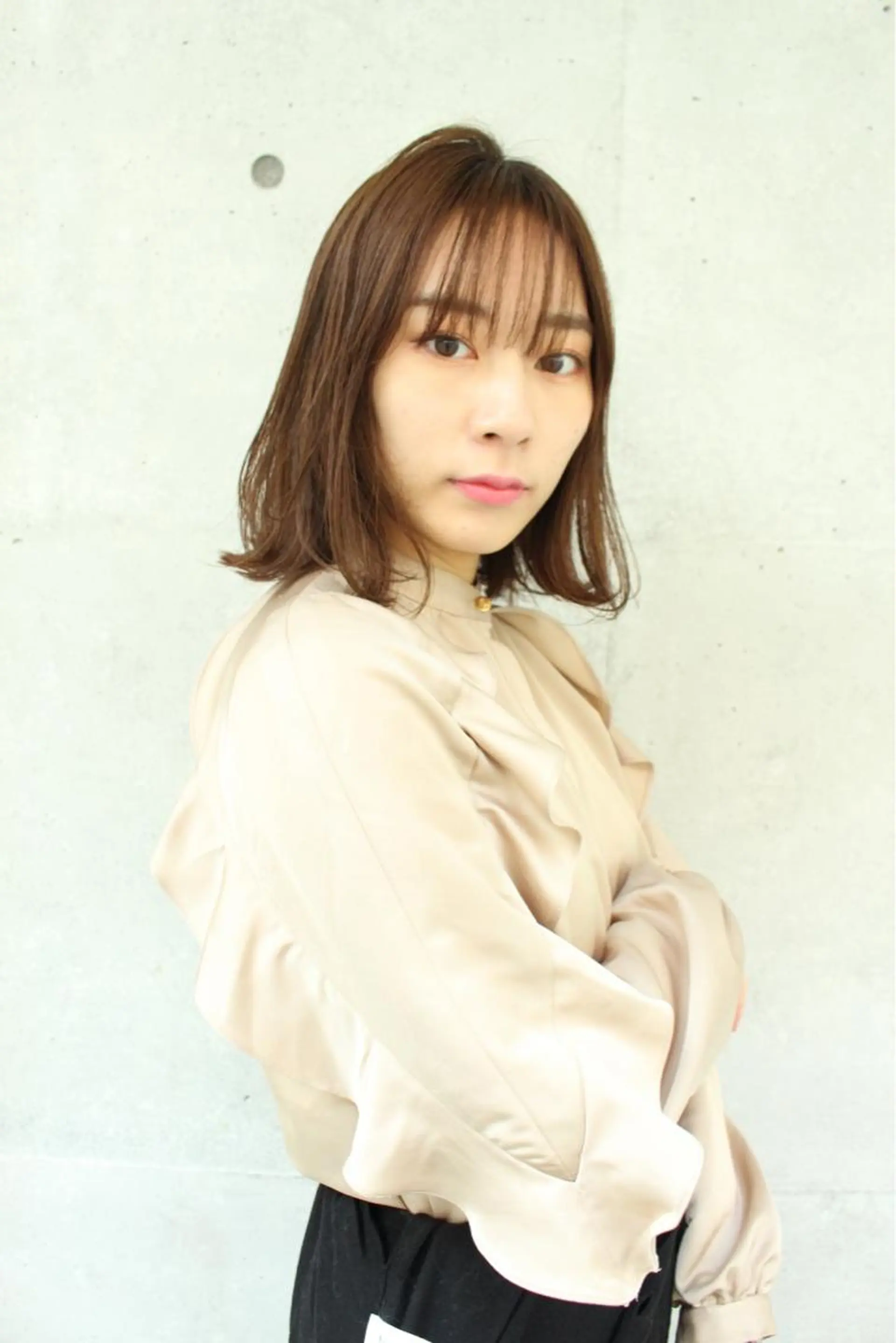 ミディアム ボブ シースルーバング 【ボブ/個室サロン】 癒し空間mimuraのヘアスタイル