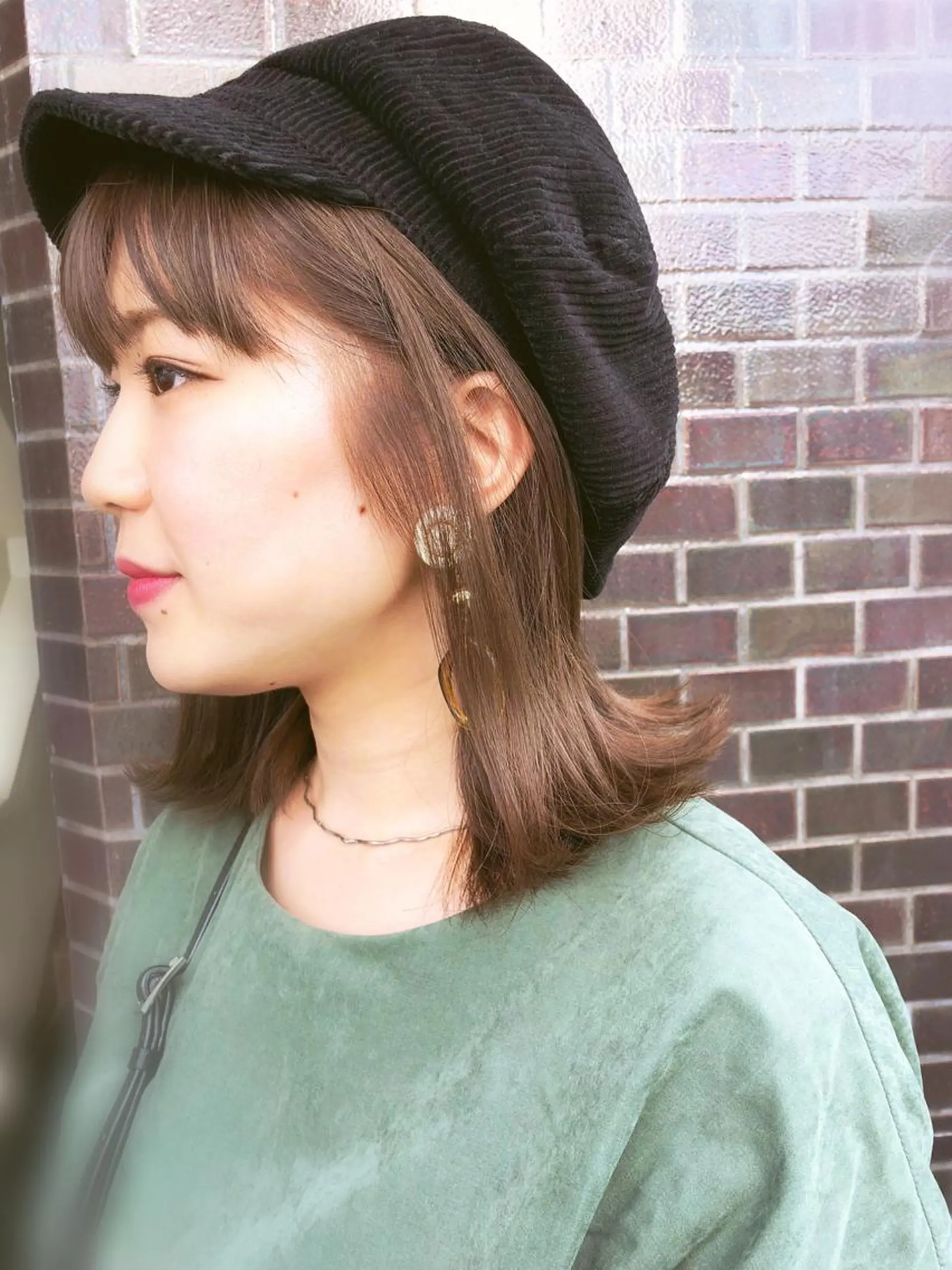 ミディアム トリートメント カット ヘアカラー トリートメント 鈴木 香澄のヘアスタイル