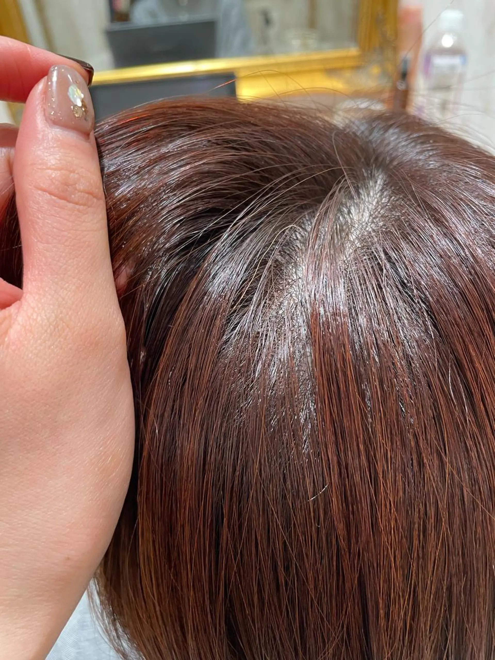カラー ブラウンカラー オレンジ オレンジブラウン 小野 明日香のヘアスタイル