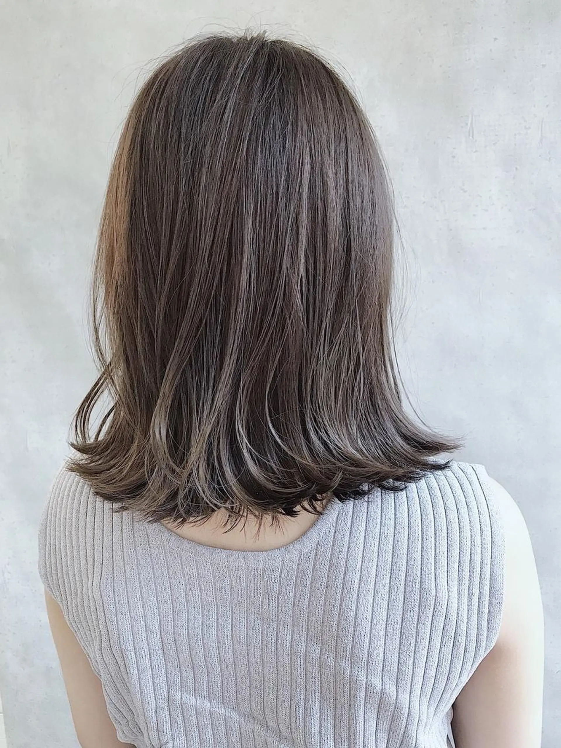 ミディアム カラー アディクシーカラー ブリーチ ケアブリーチ ダブルカラー ハイライトカラー MOU namba ムウナンバのヘアスタイル