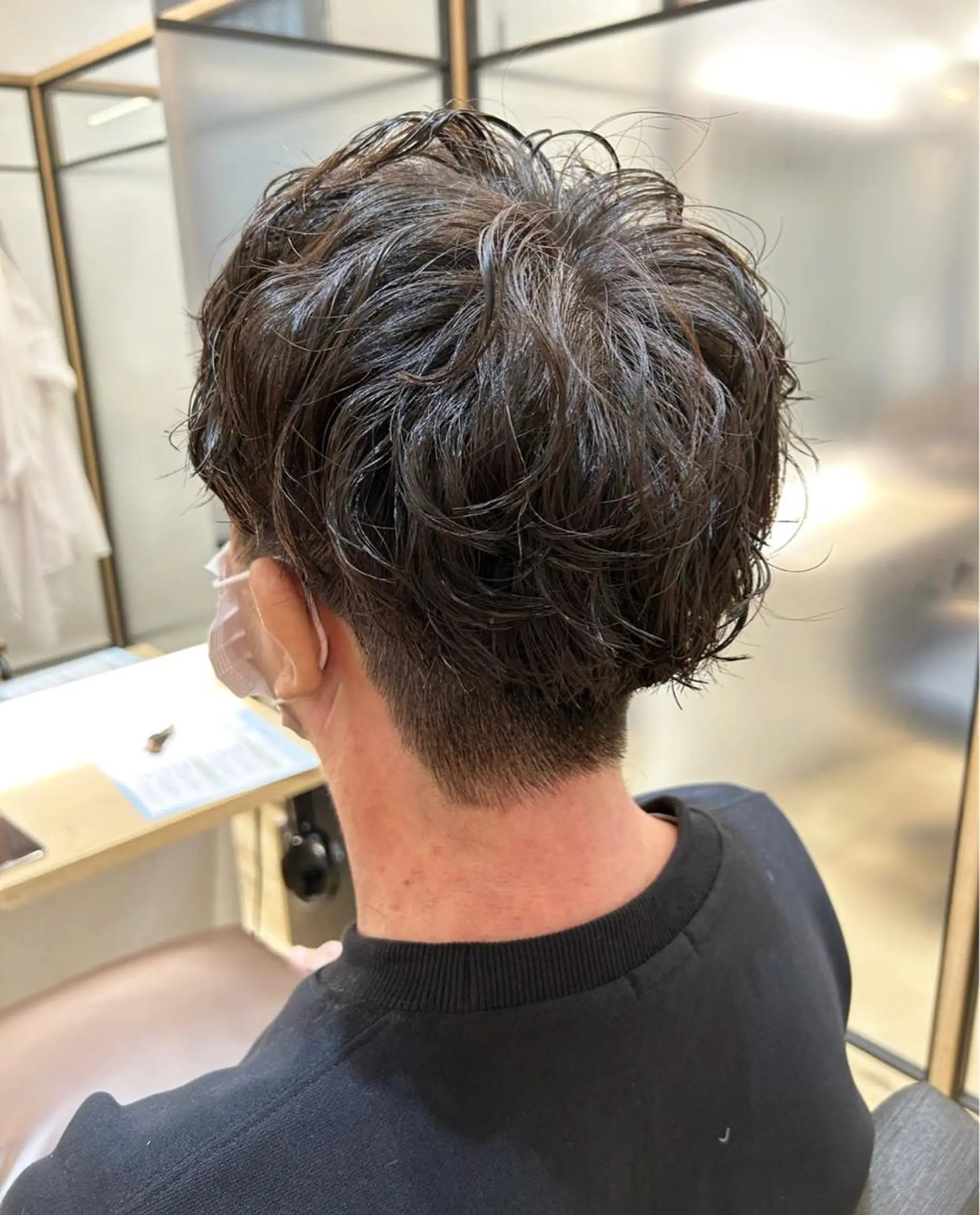 メンズ カット パーマ ゆうき あすかのヘアスタイル