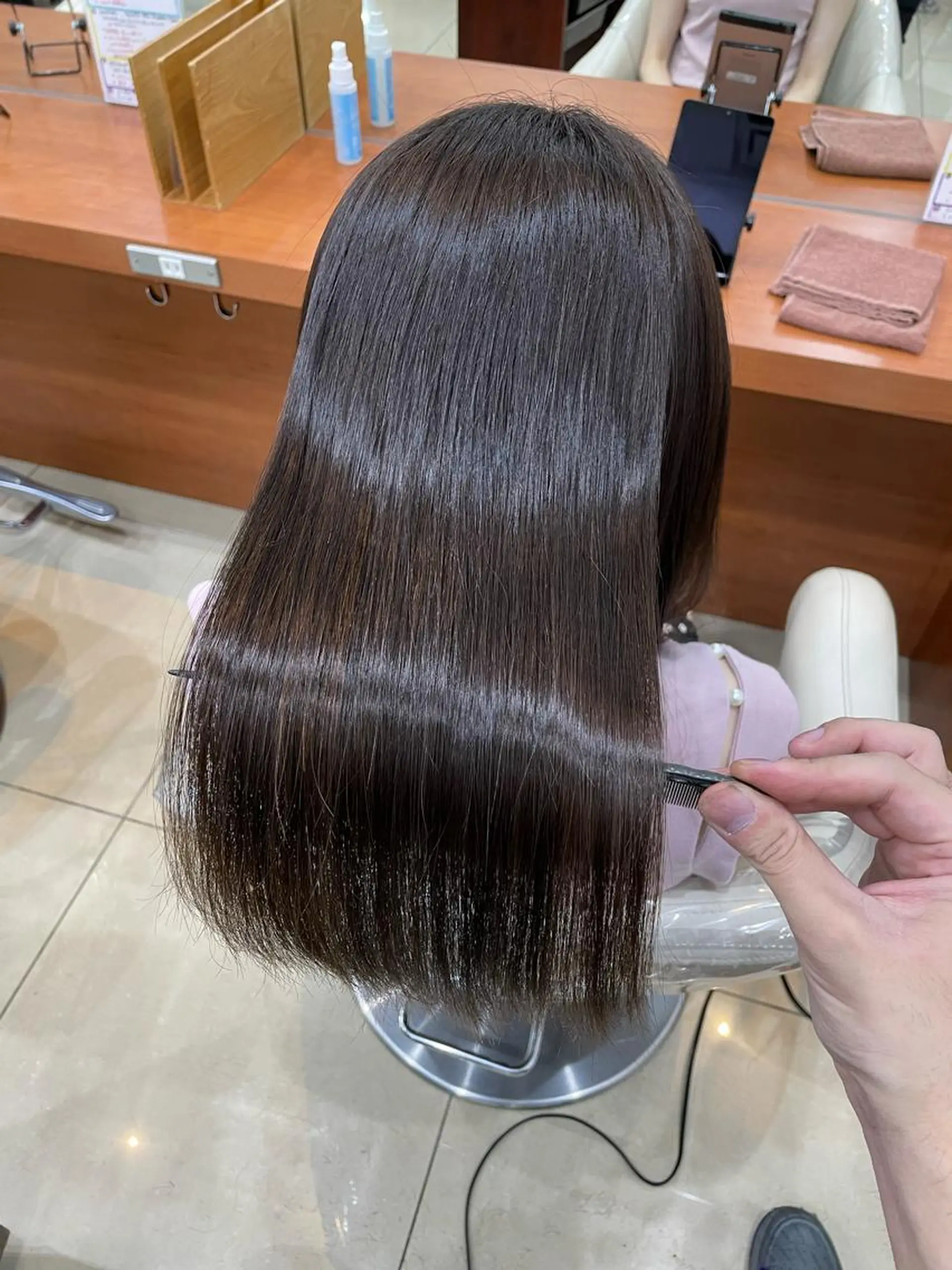 セミロング カラー トリートメント 縮毛矯正/髪質改善 /韓国風　山川春輝のヘアスタイル