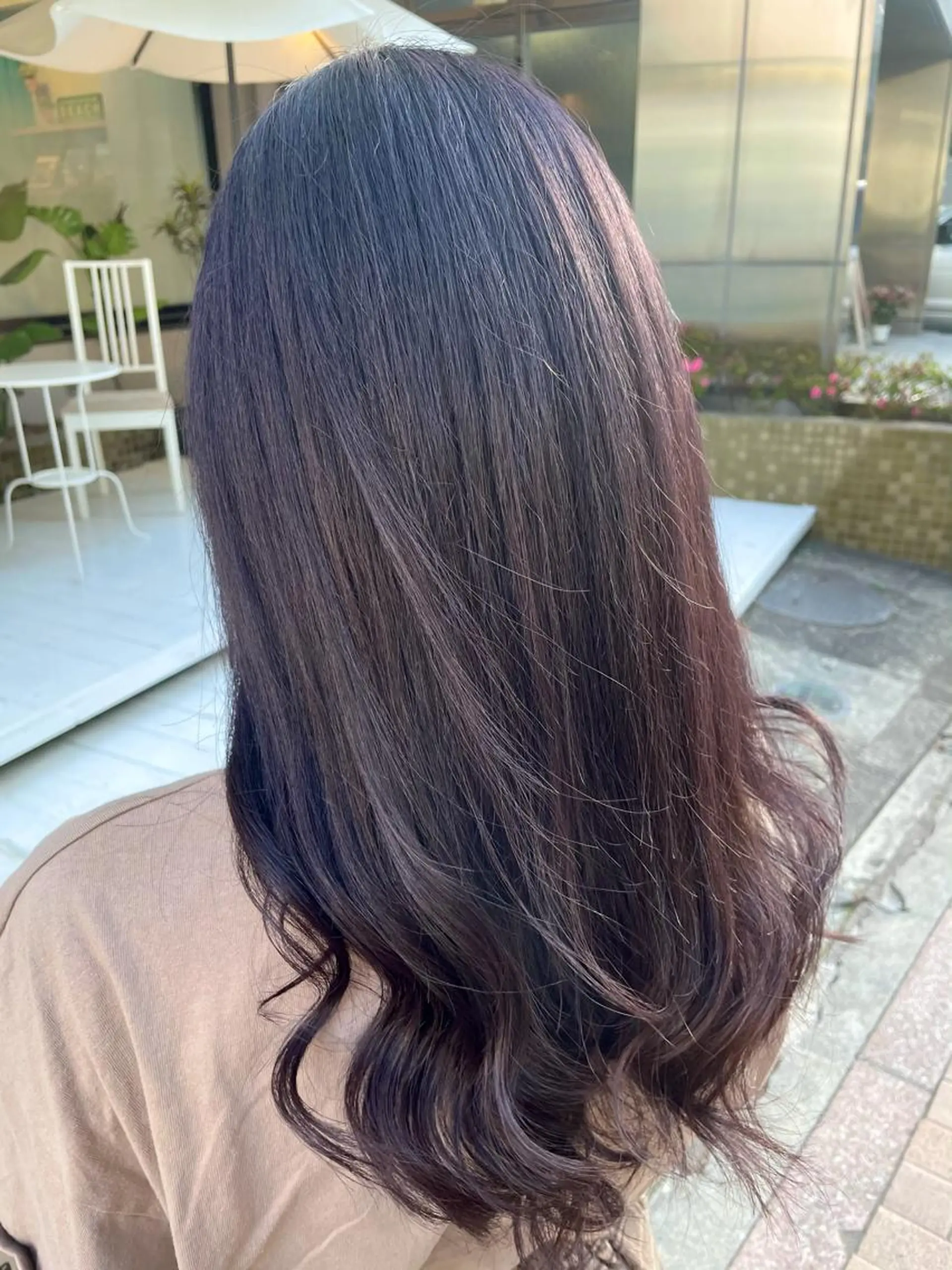 ロング カラー ラベンダーカラー ラベンダーグレー 佐藤 魁人のヘアスタイル