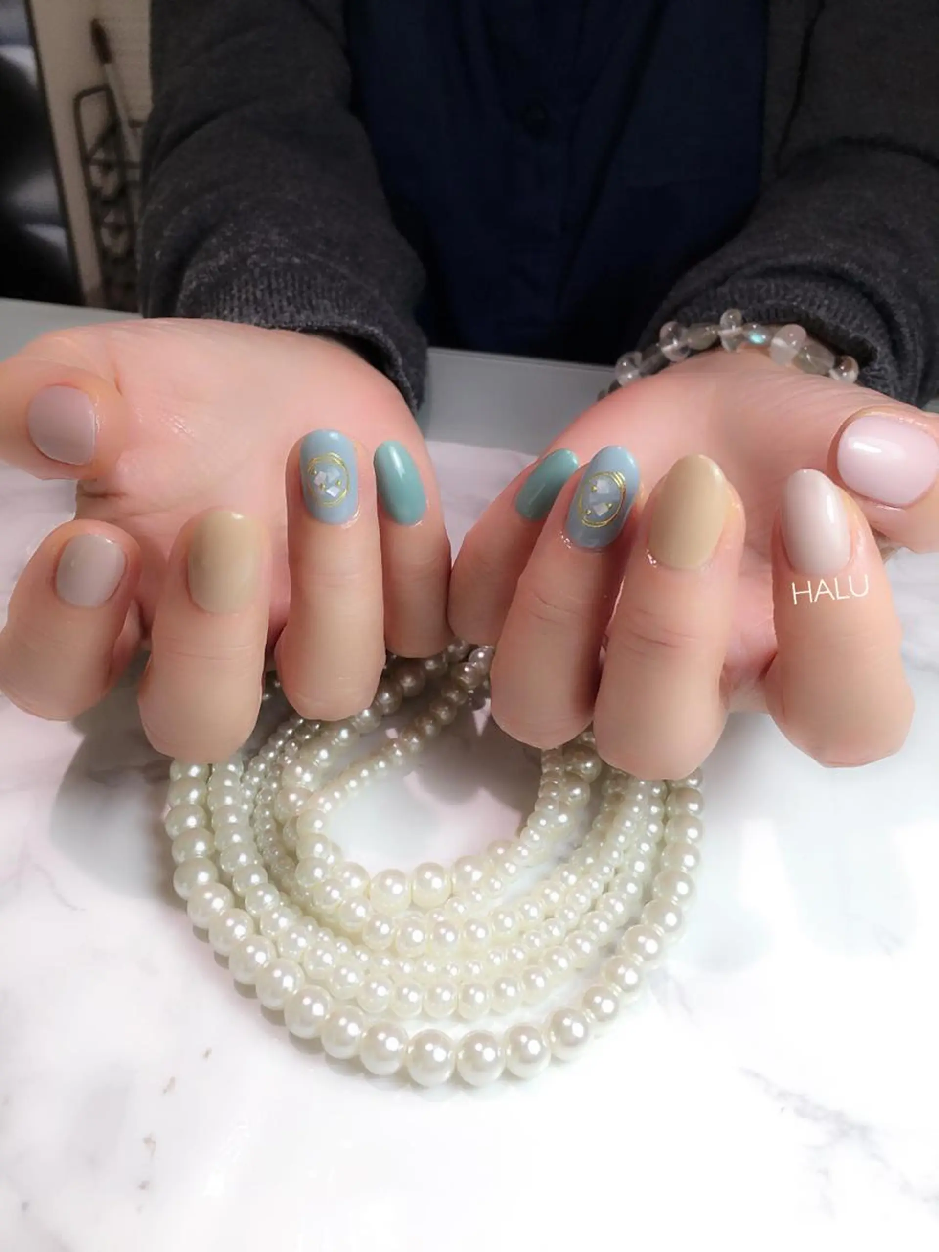 ネイル グラデーション パステルネイル HALU ハルのネイルデザイン