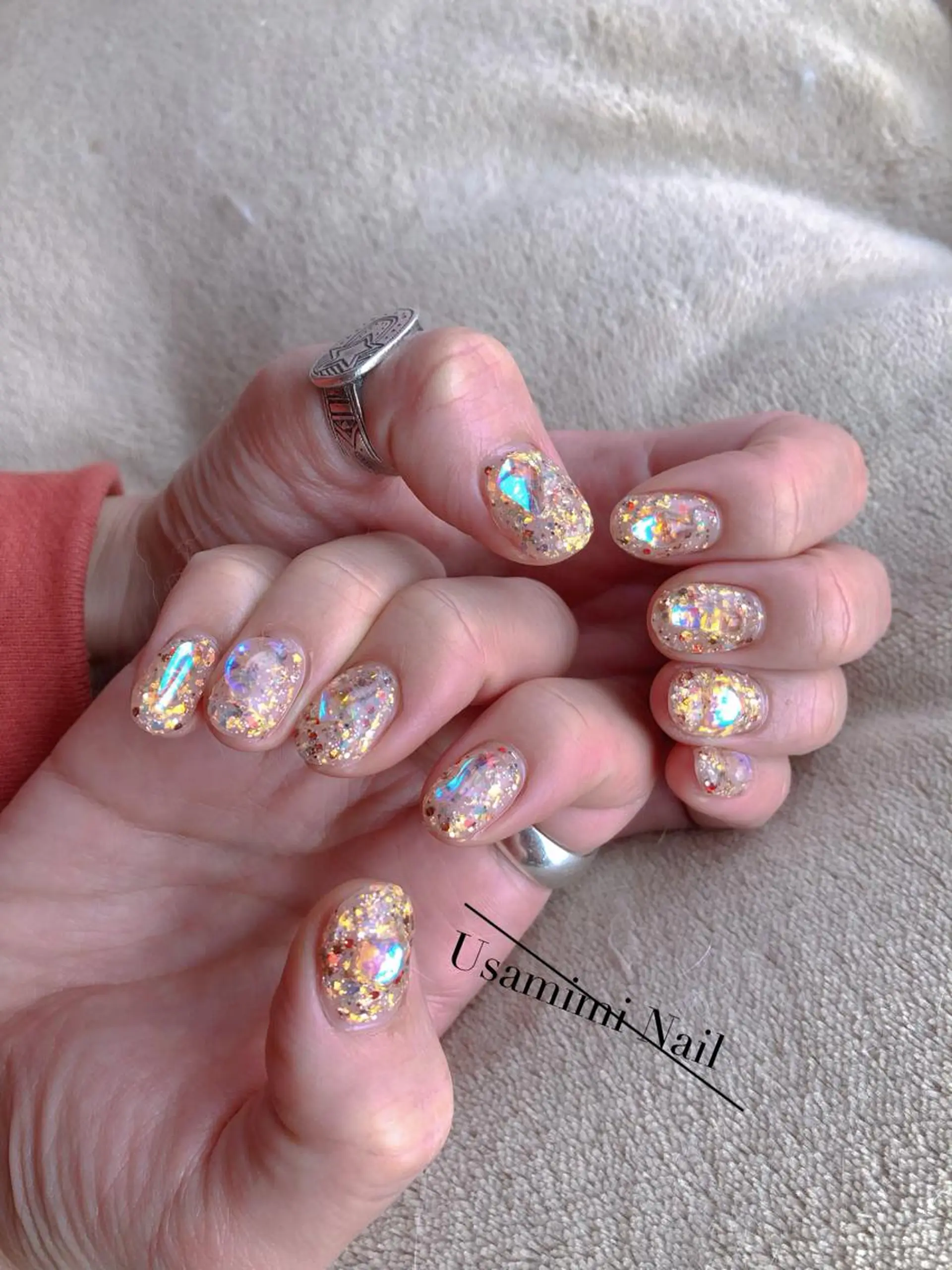ショート ネイル ハンドネイル USAMiMi 🐰💕のネイルデザイン