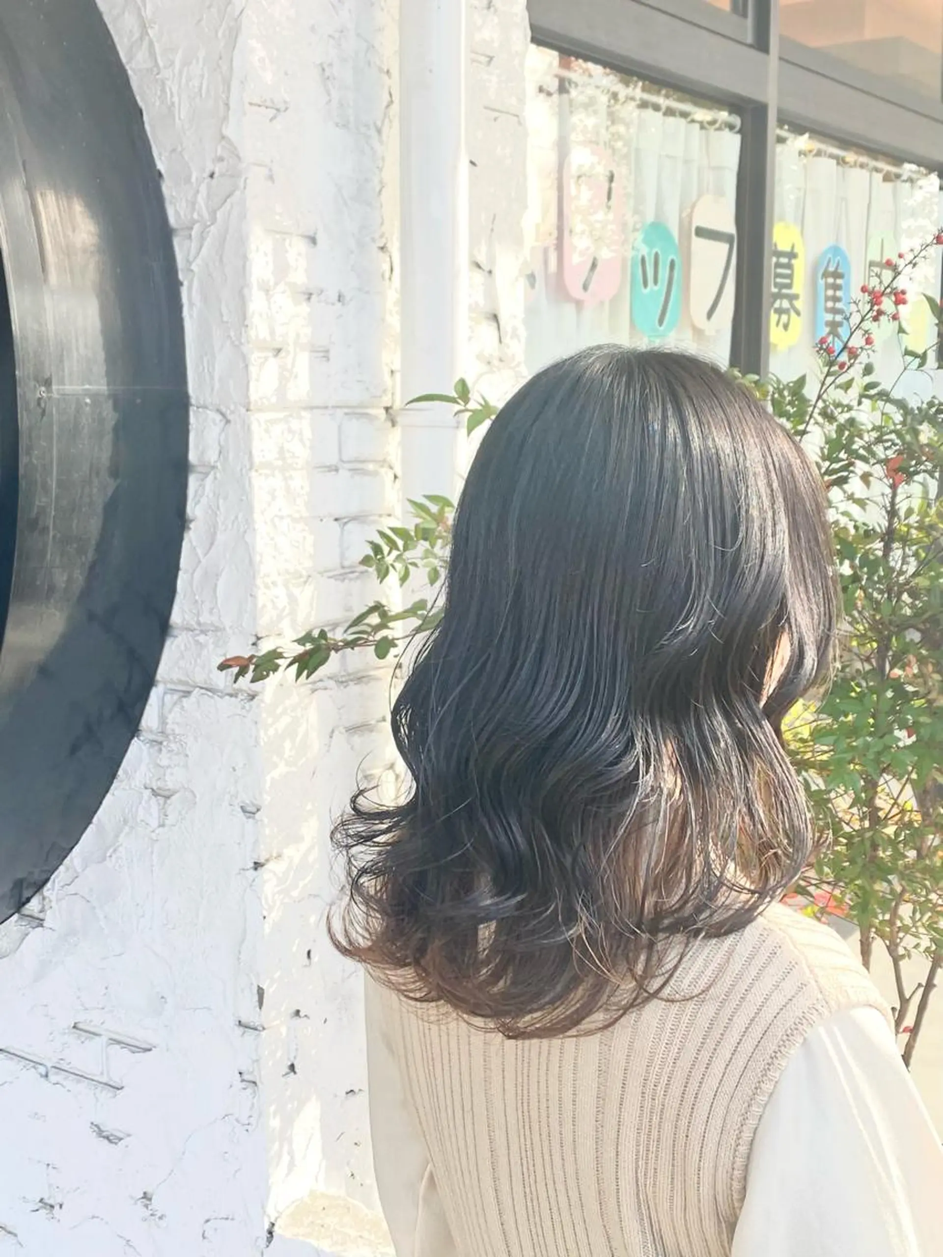 セミロング 尾崎 優也のヘアスタイル