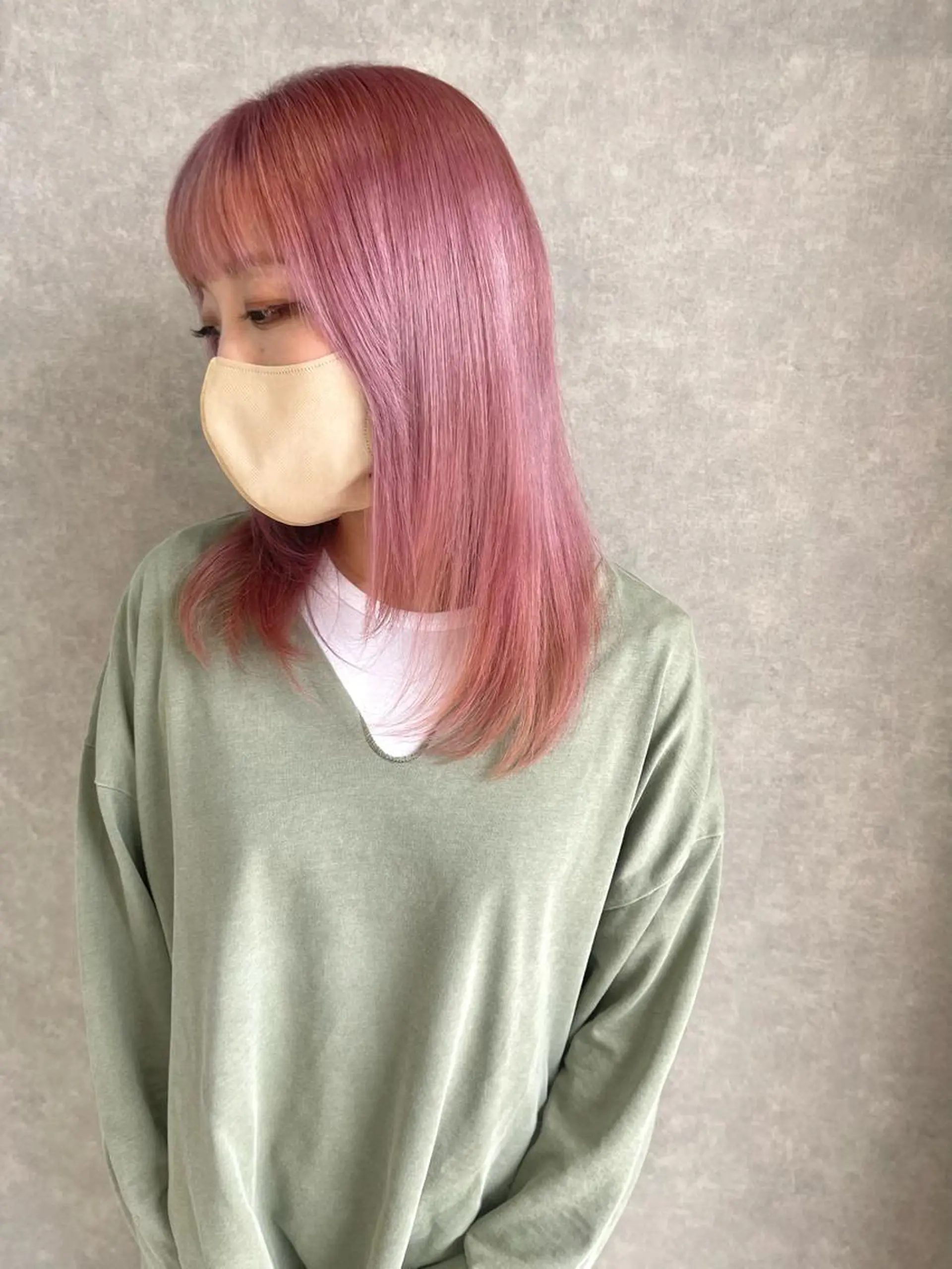 ロング カラー カット ヘアカラー トリートメント 一ノ瀬 暁のヘアスタイル