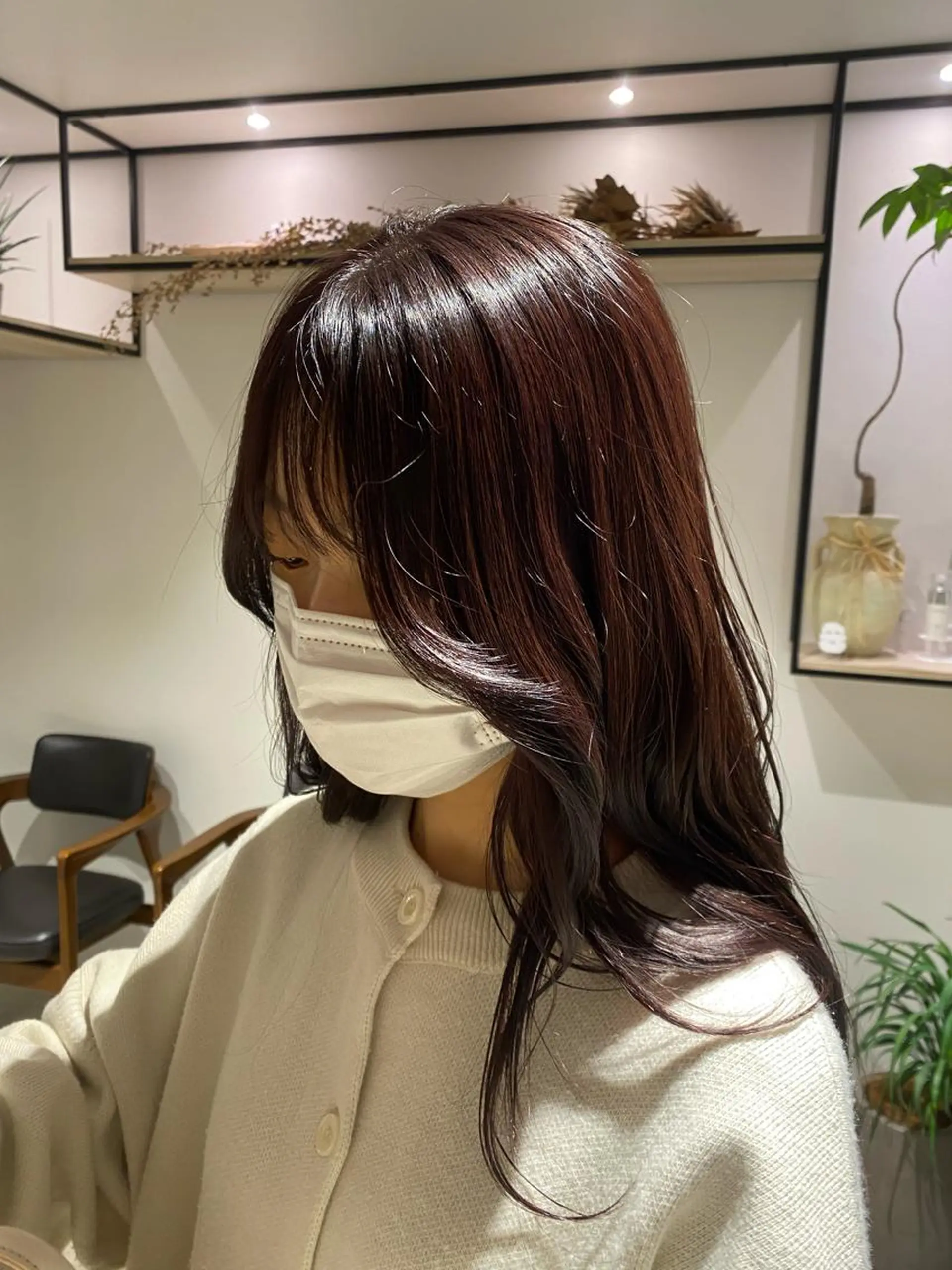 セミロング 透明感カラー/似合わ せカット/大島実加永のヘアスタイル