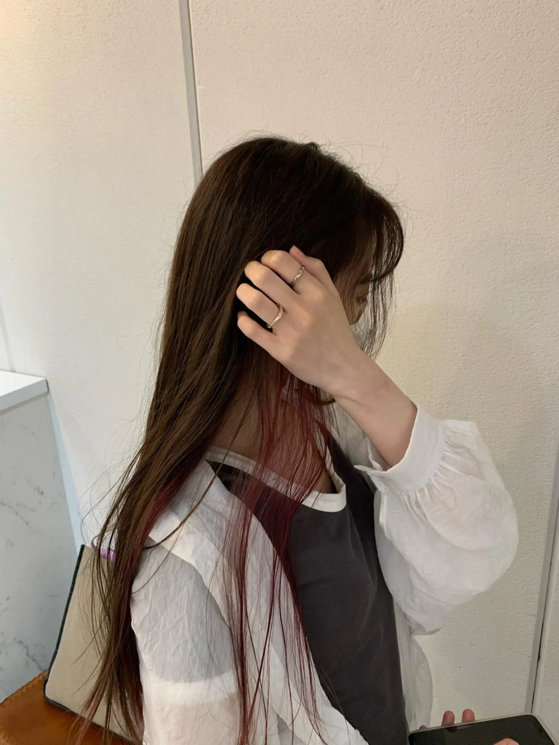 ロング カラー ブリーチ イヤリングカラー ピンクカラー ヘアカラー Comado所属・中沢梨々花 🎀透明感カラーのヘアスタイル