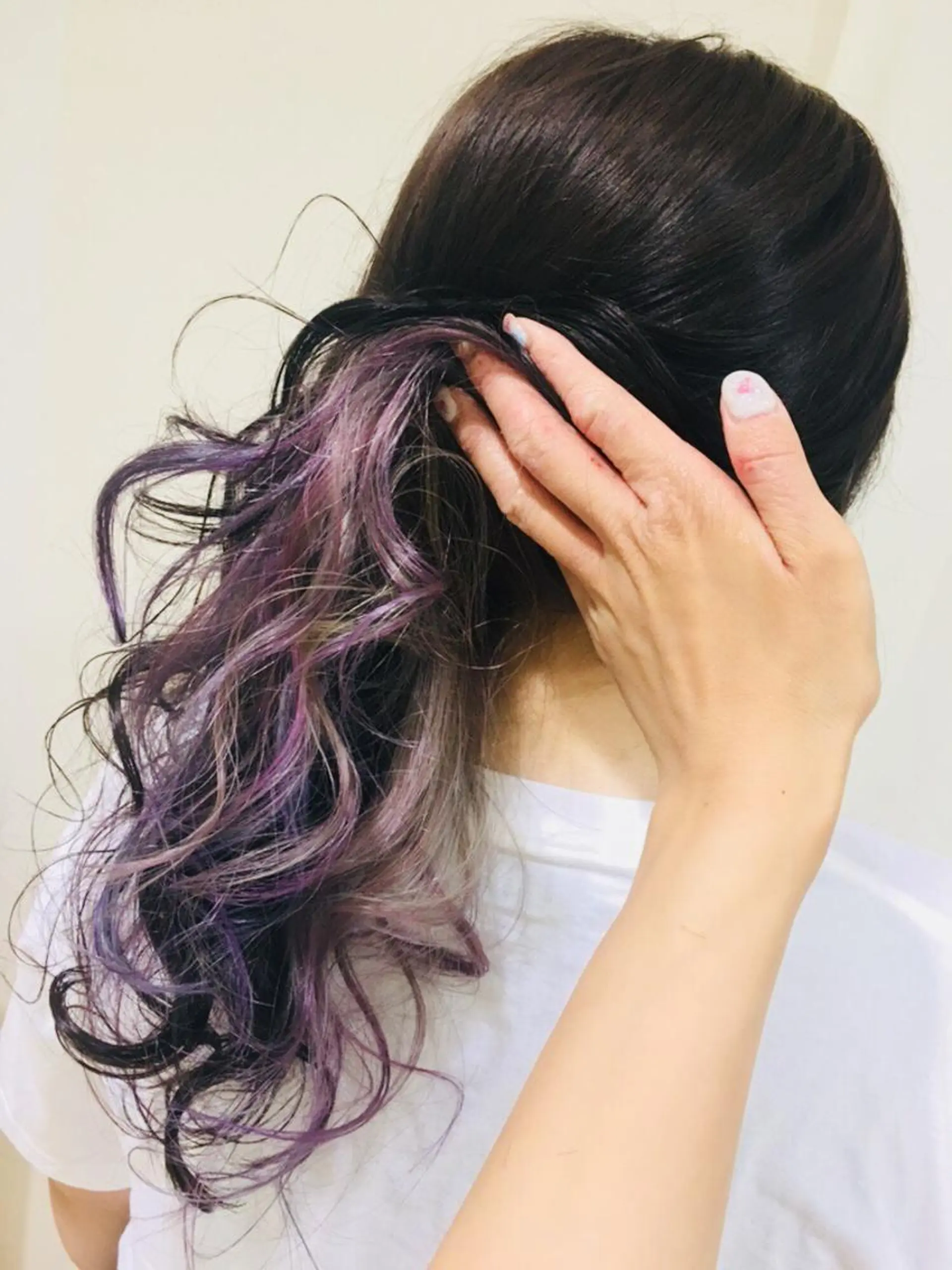 ミディアム カラー ヘアアレンジ きむえり/髪質改善 /うねり広がり改善のヘアスタイル