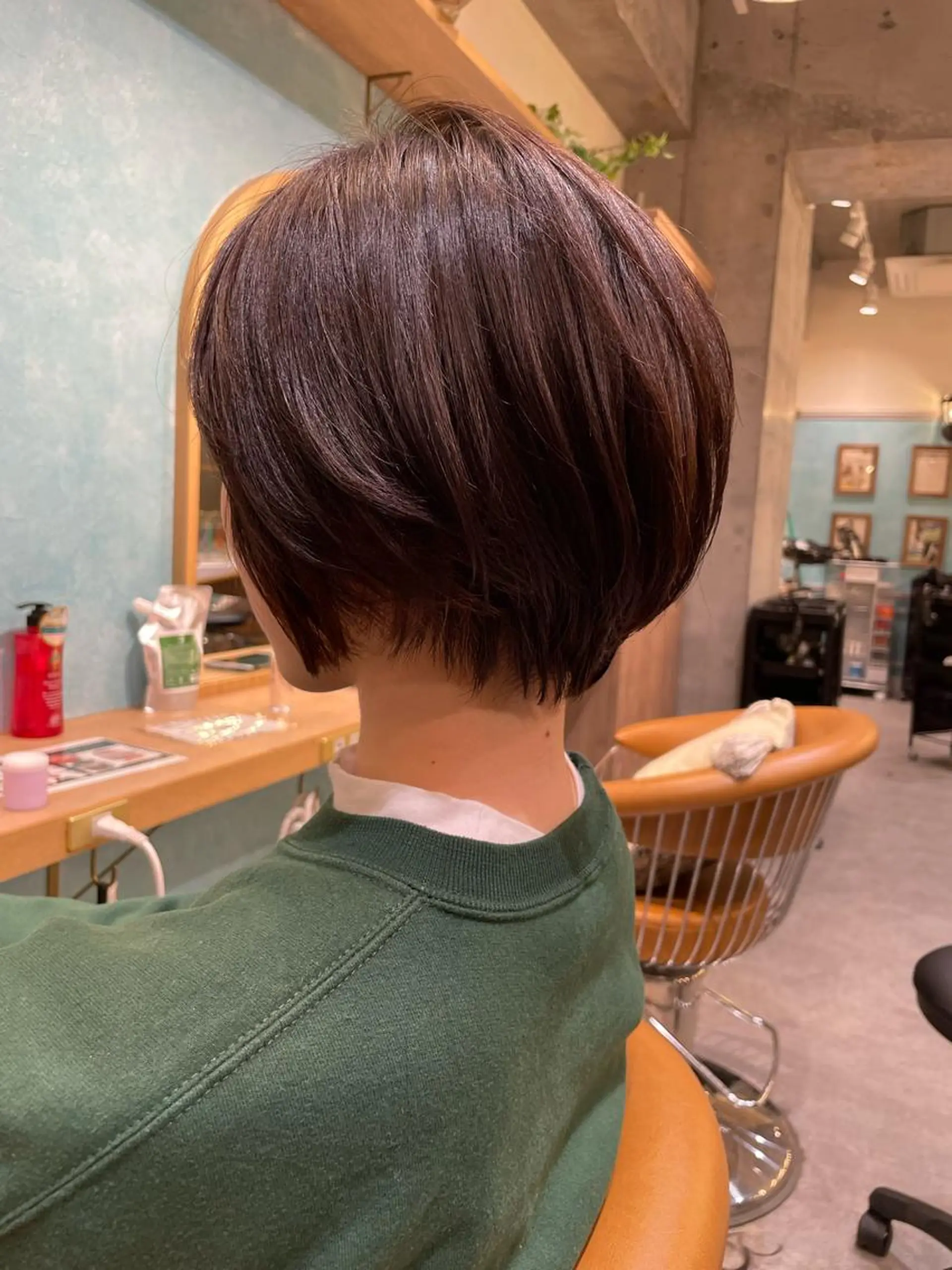 ショート 縮毛矯正　髪質改善 韓国風レイヤー　吉田のヘアスタイル