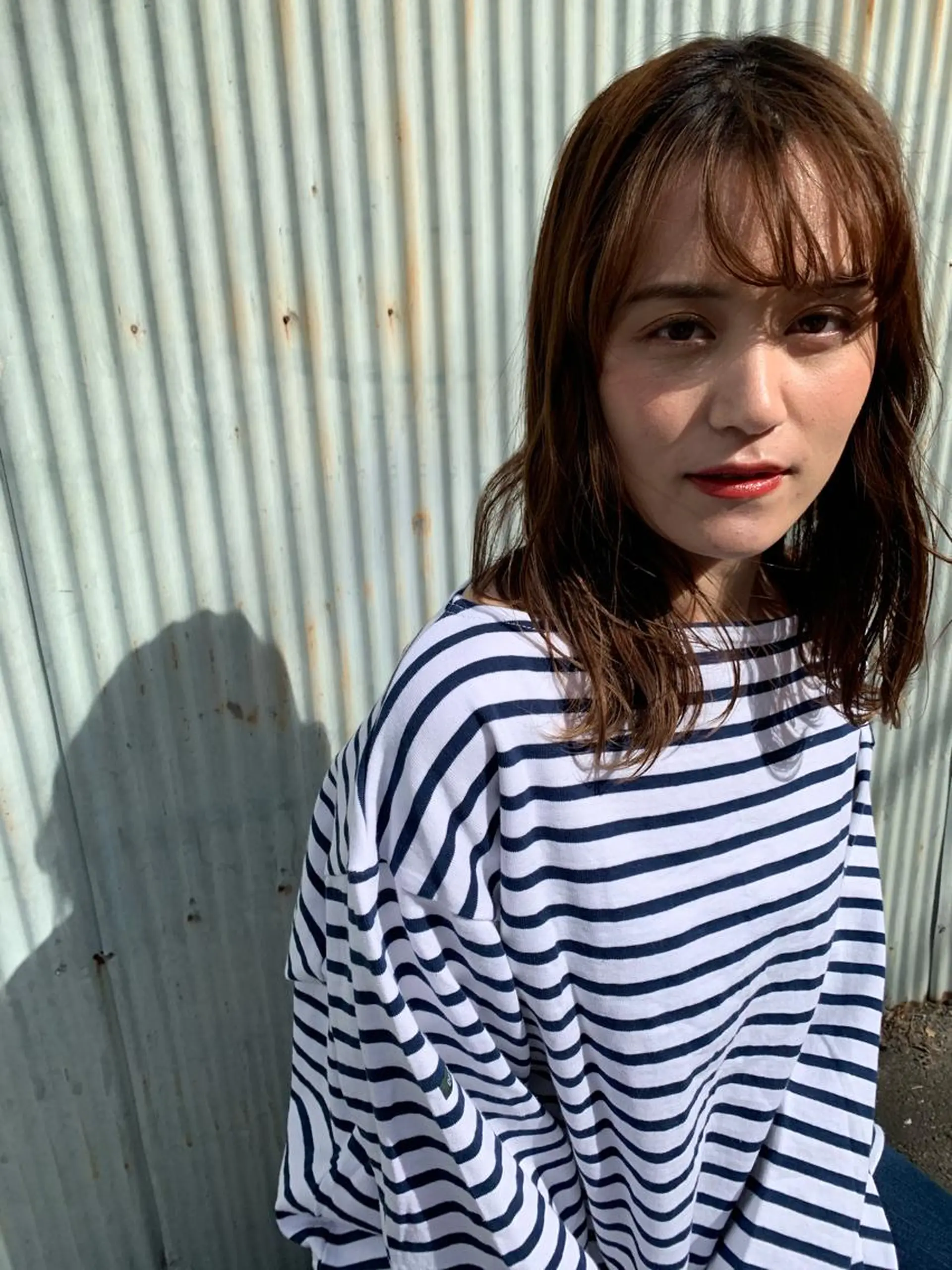 セミロング カット パーマ 縮毛矯正 名駅🦢大人艶カラー 🪽カミヤアカネのヘアスタイル