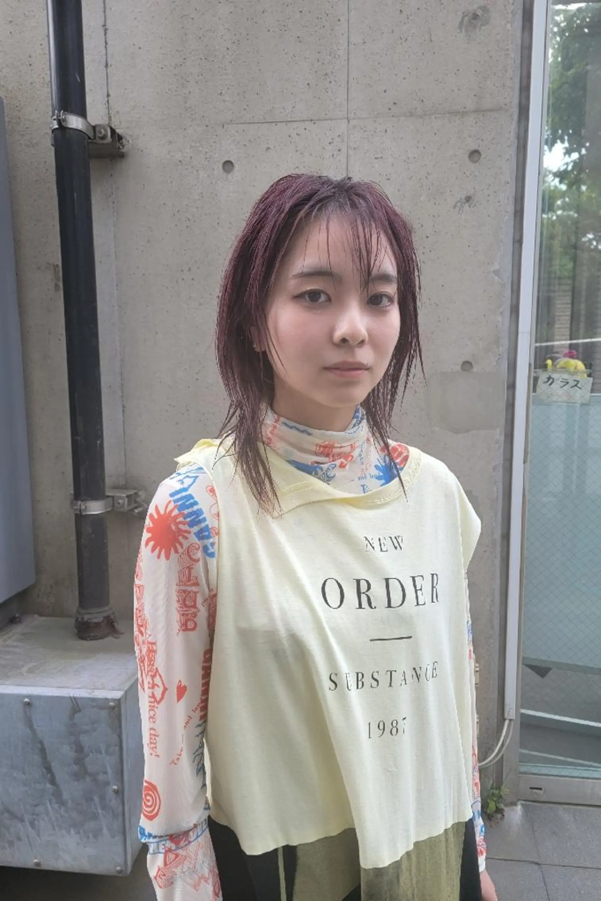 カラー ミディアム OMA　 カタギシのヘアスタイル